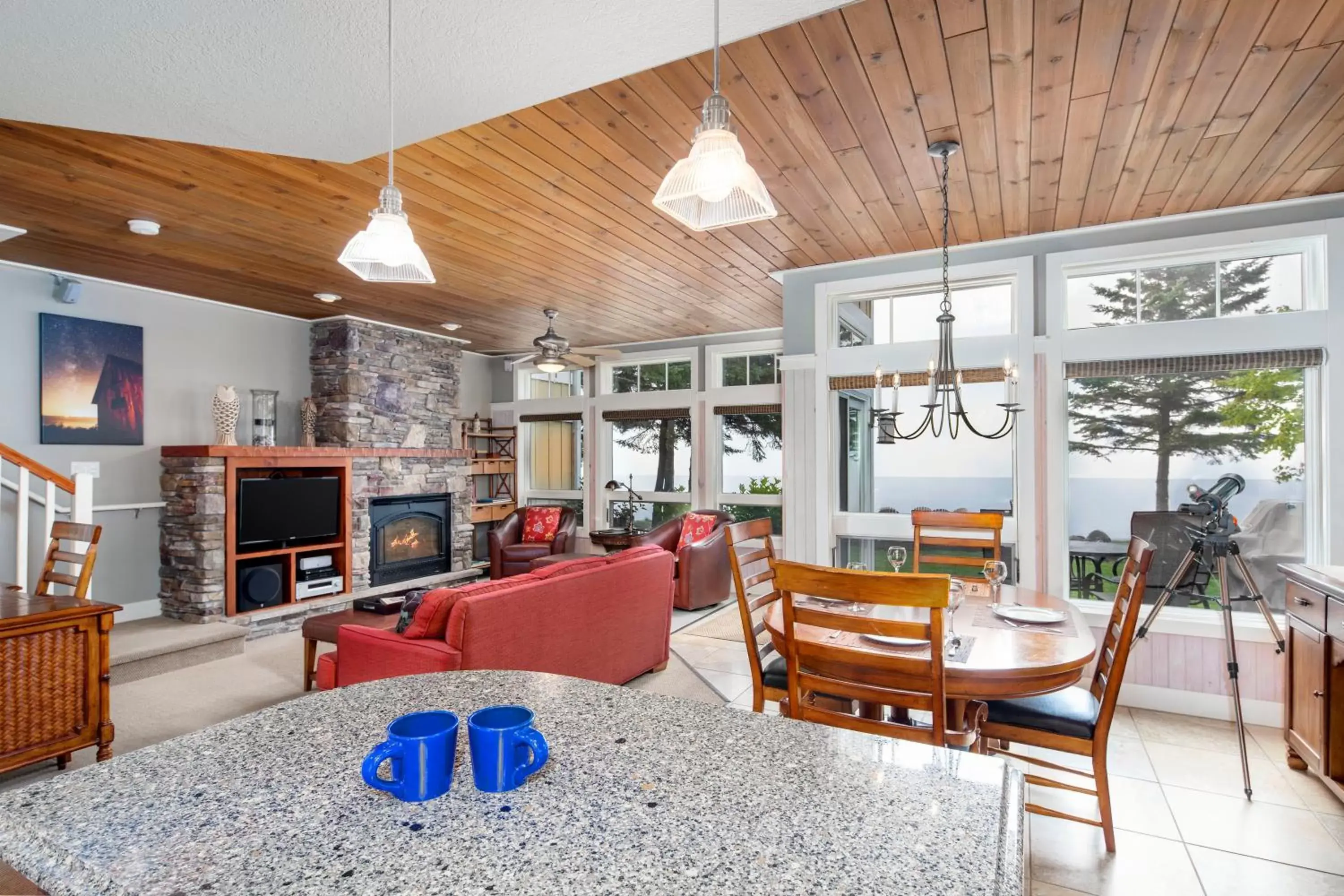 Living room in Larsmont Cottages