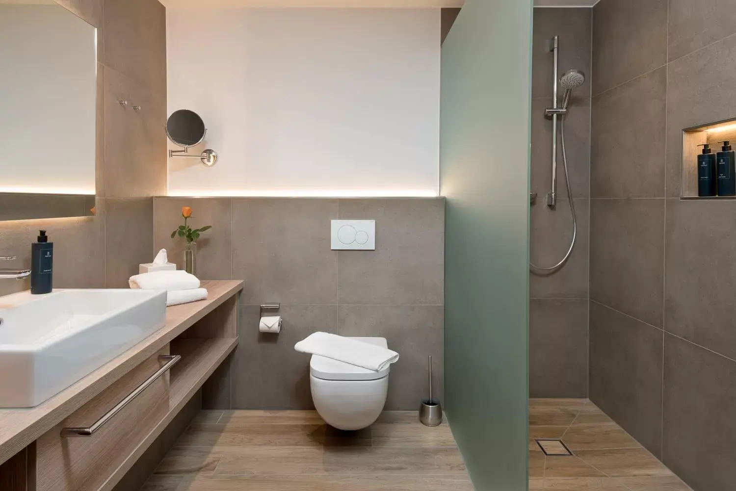 Bathroom in Hotel Obermaier