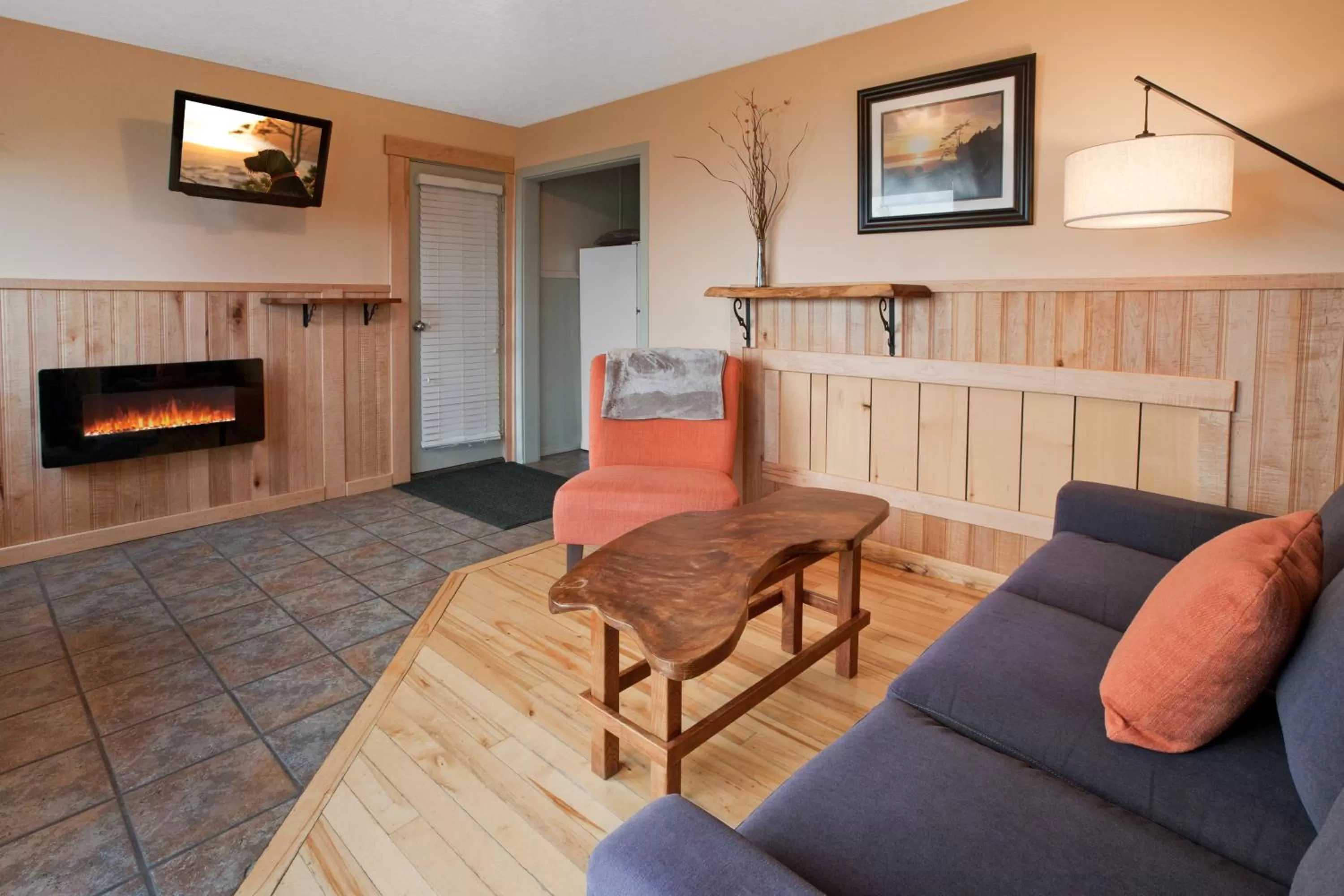 Seating Area in Agate Beach Motel