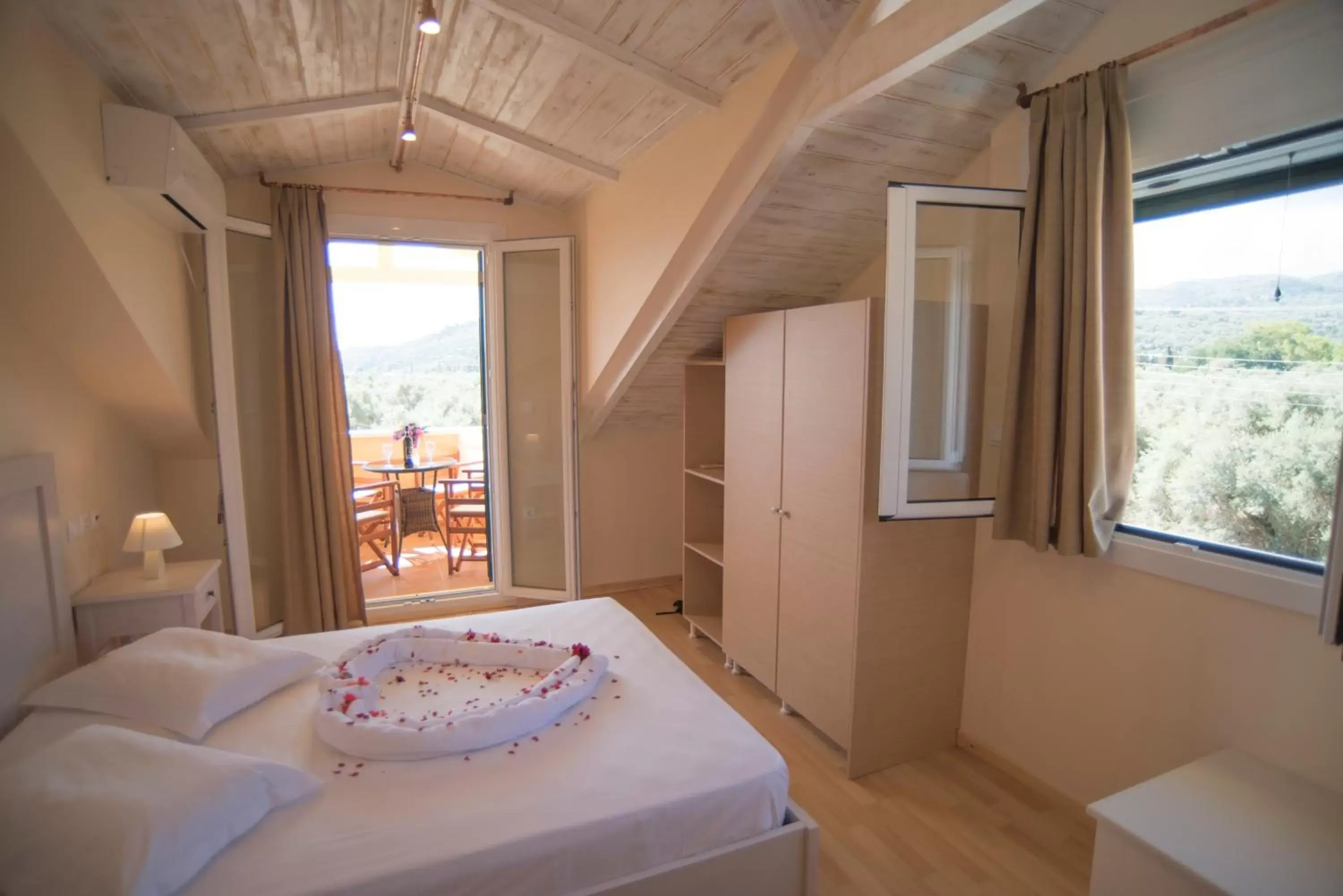 Bedroom, View in Villa Vita Holidays