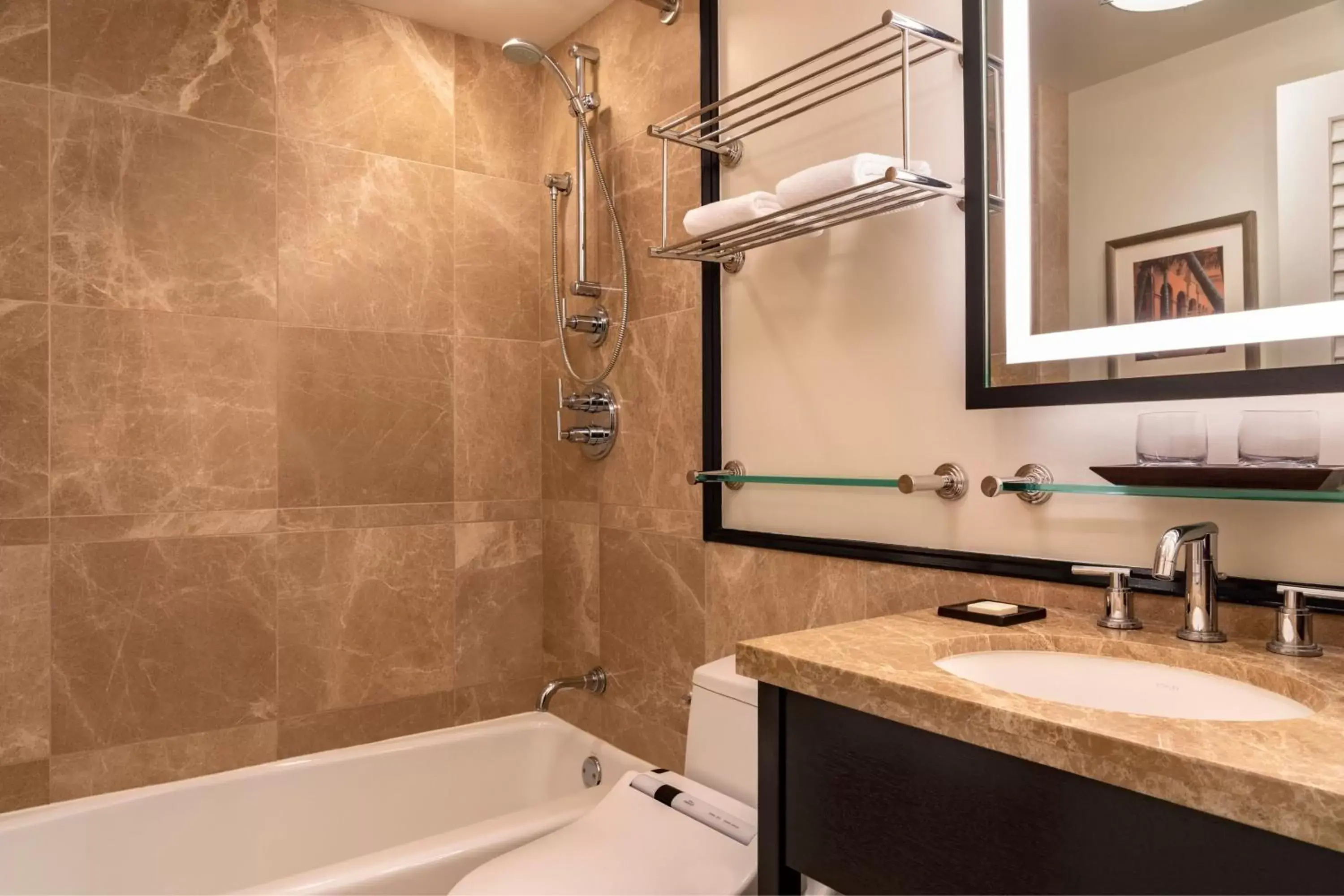 Photo of the whole room, Bathroom in The Royal Hawaiian, A Luxury Collection Resort, Waikiki