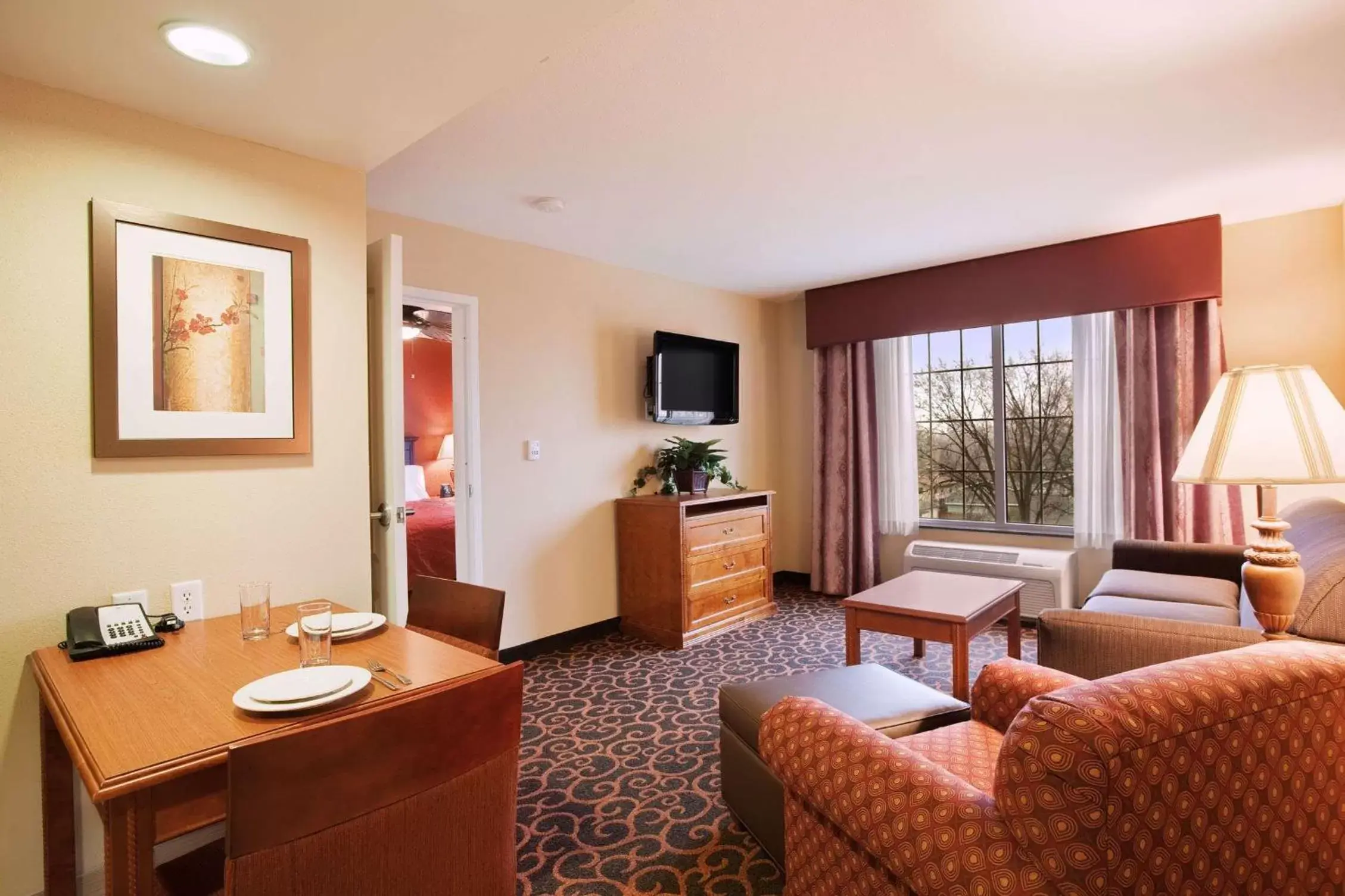 Living room, Seating Area in Homewood Suites Saint Cloud