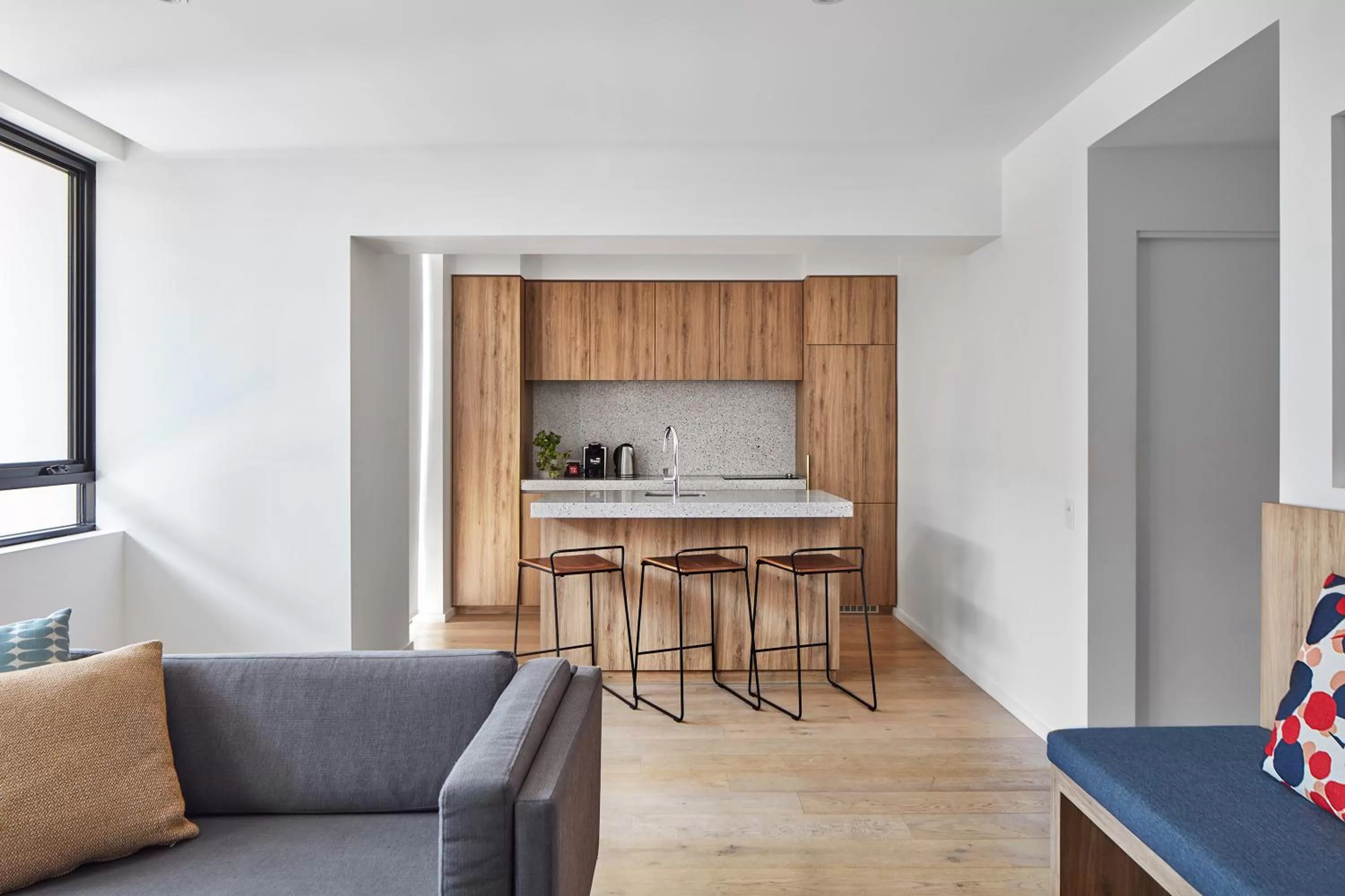 Kitchen or kitchenette in The Johnson Brisbane - Art Series