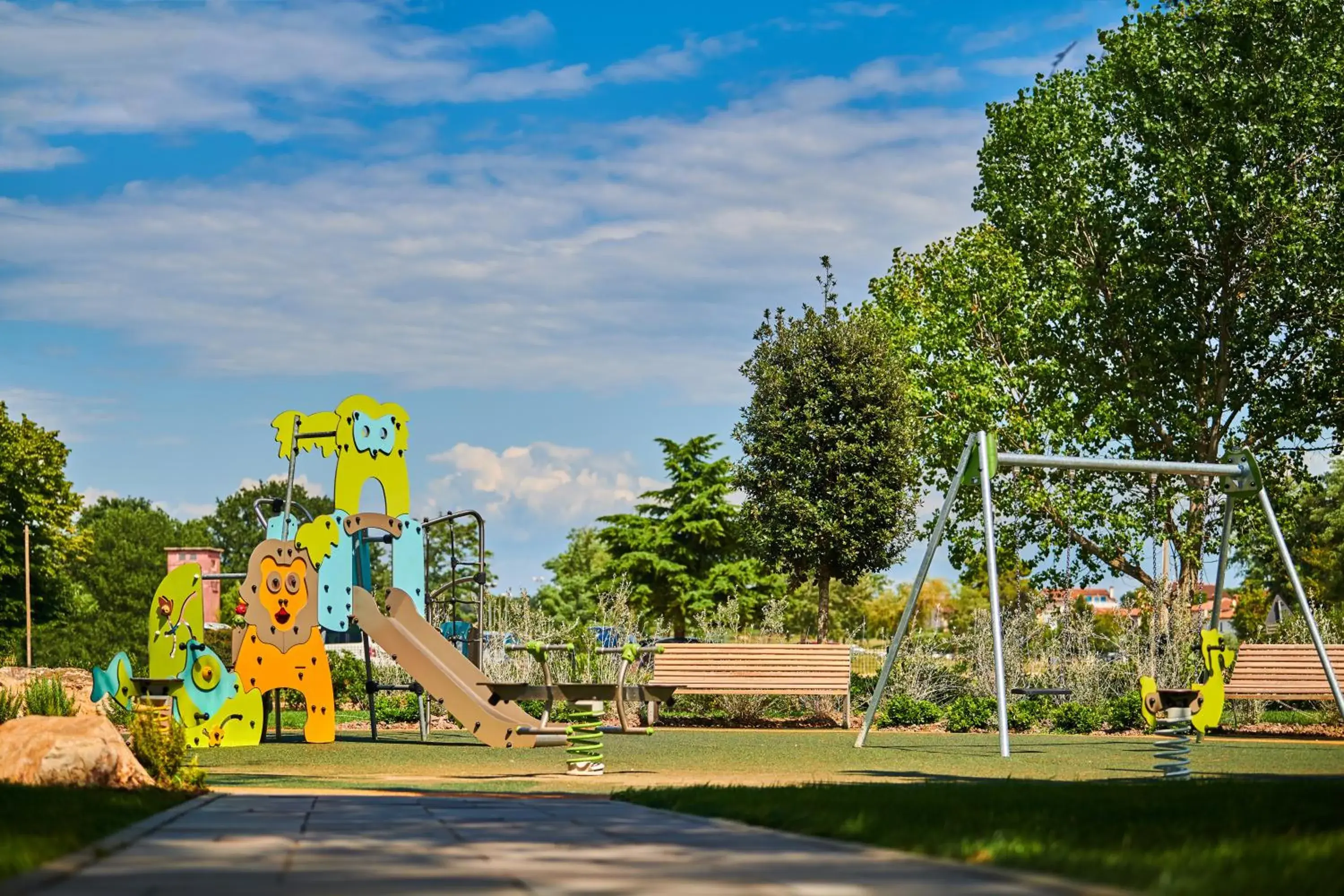 Children play ground, Children's Play Area in Garden Suites Umag Plava Laguna