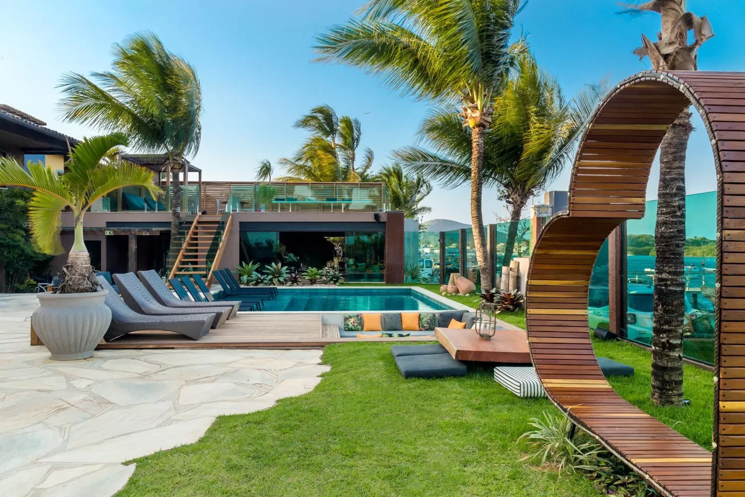 Swimming pool in Bravo Pousada Design