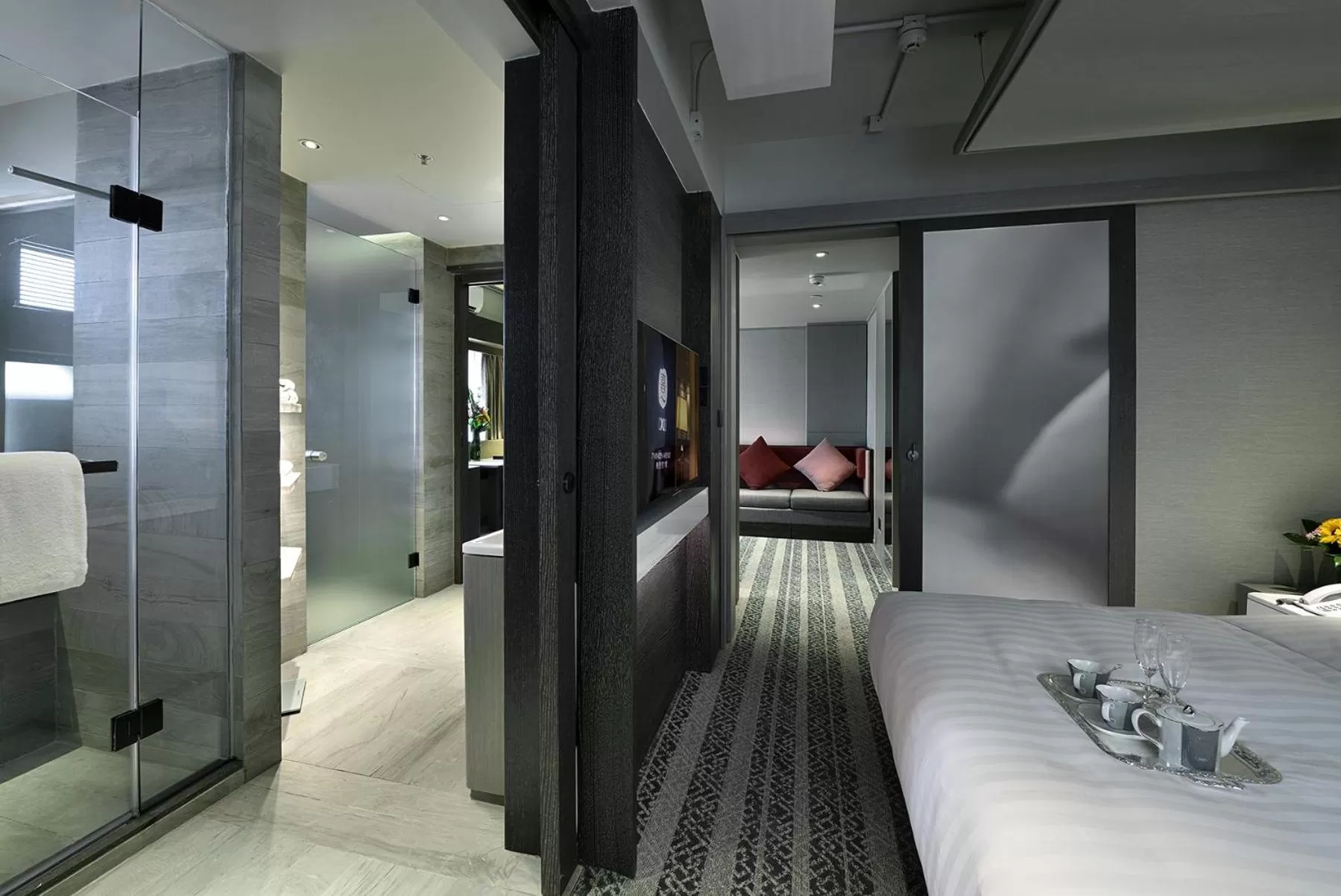 Photo of the whole room, Bed in Xi Hotel