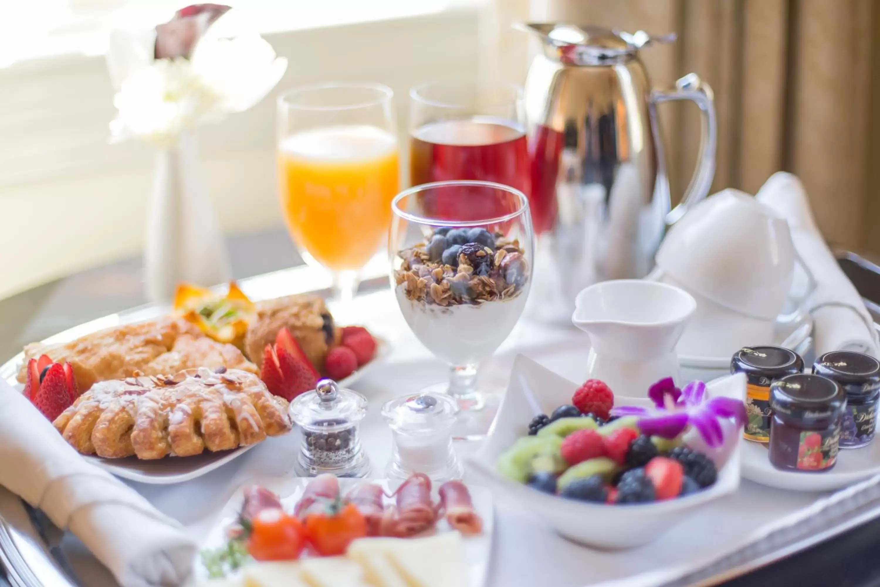 Food close-up in French Quarter Inn