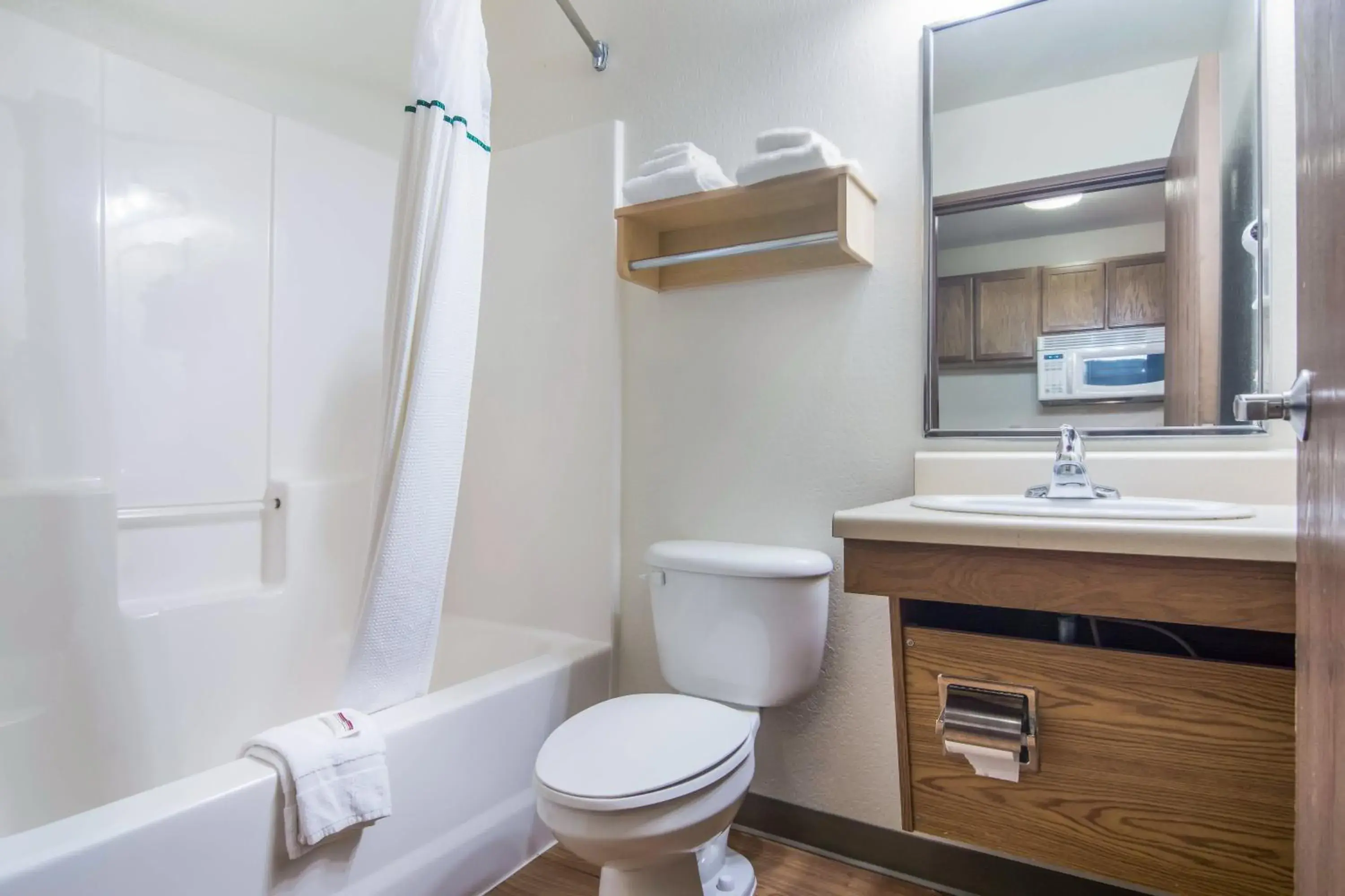 Photo of the whole room, Bathroom in HomeTowne Studios & Suites by Red Roof Bentonville