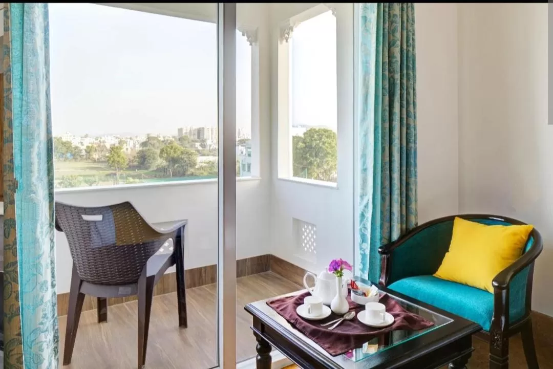 Seating area in Vasant Vilas