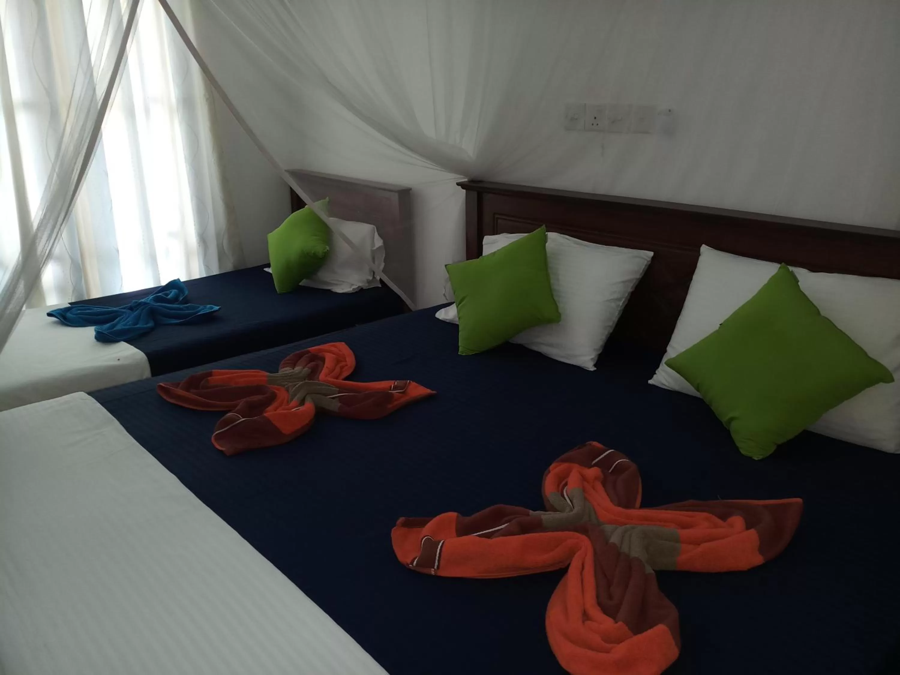 Decorative detail, Bed in Turtle Bay Beach Resort