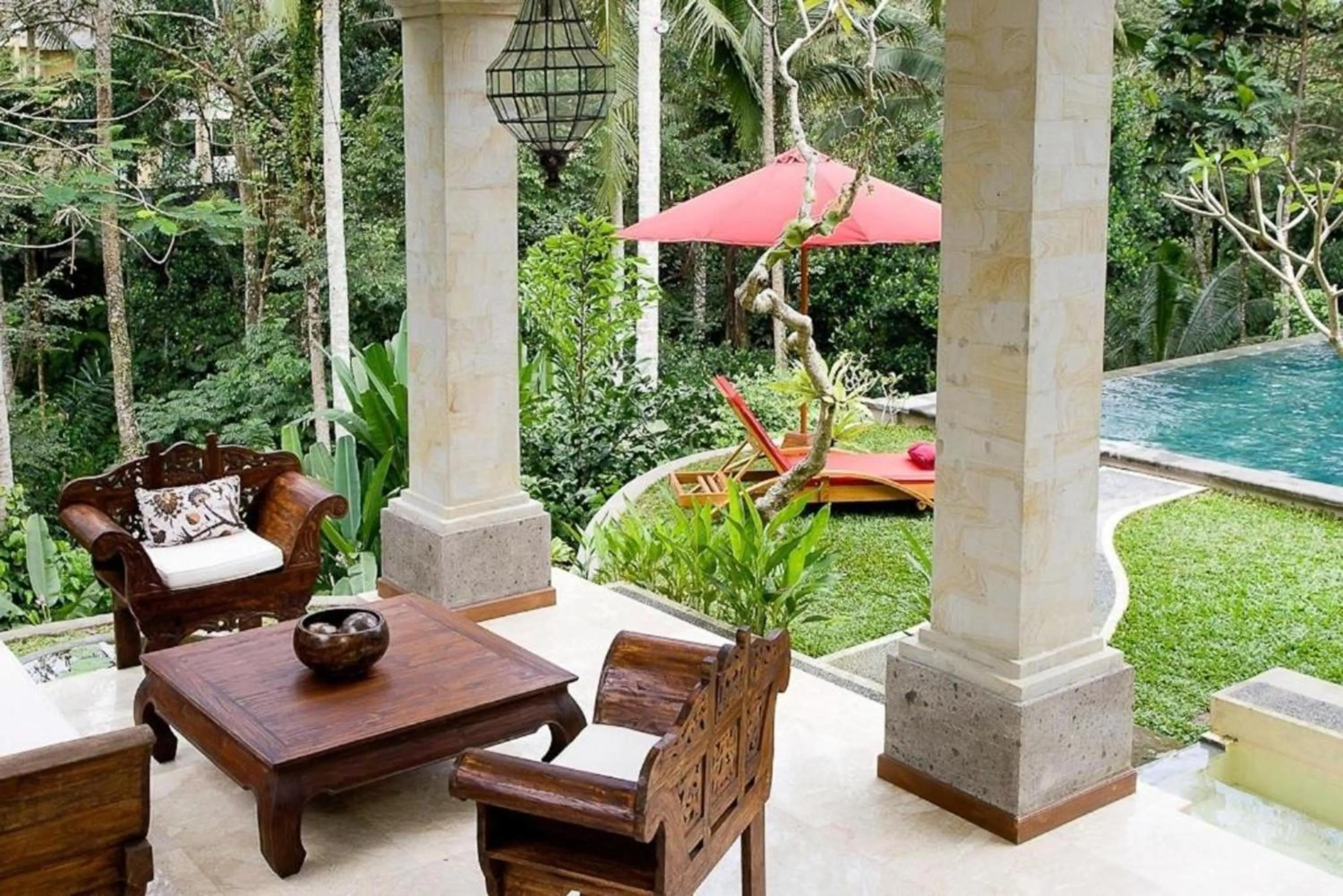 Patio in Suara Air Luxury Villa Ubud