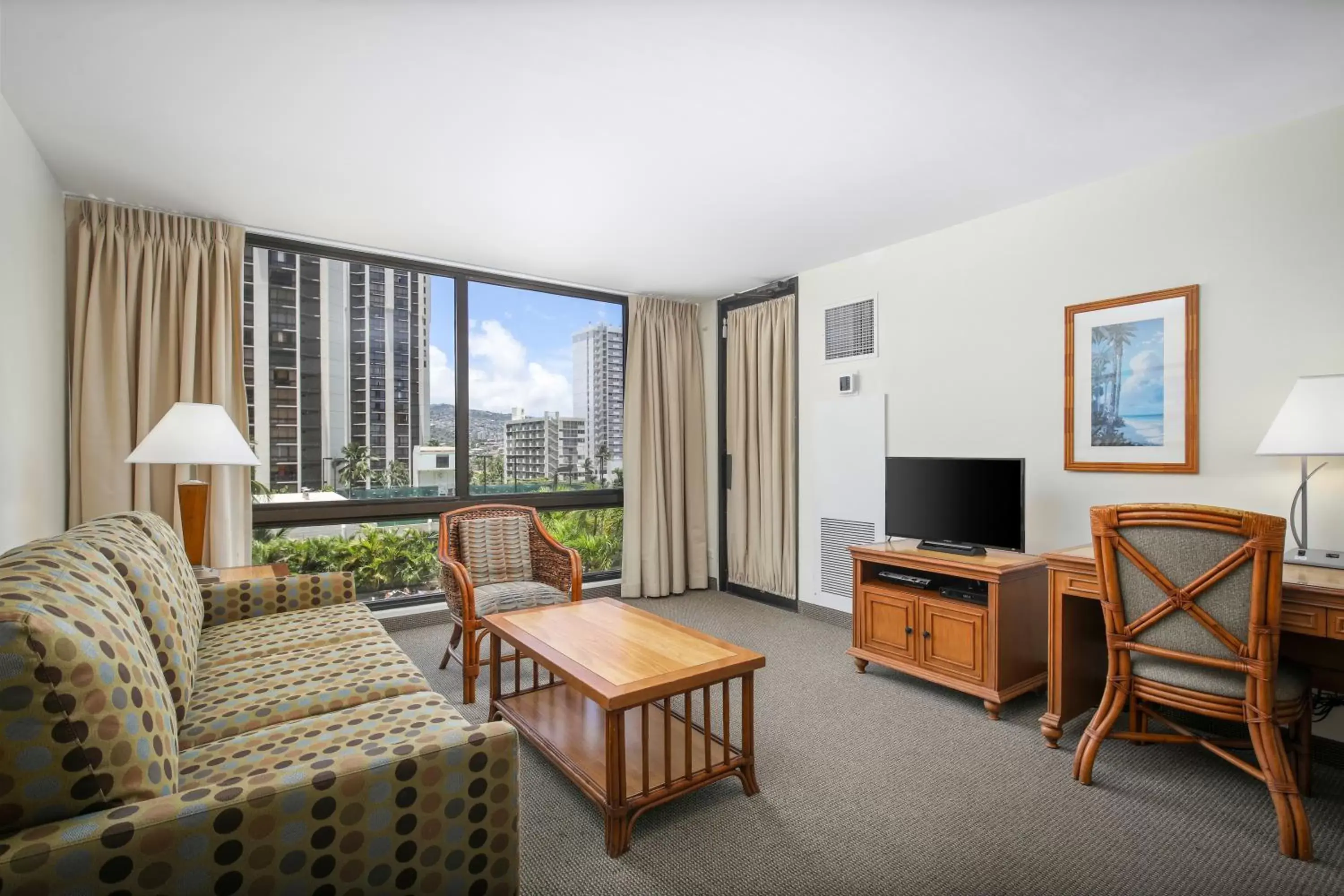 Living room, Seating Area in Aston Waikiki Sunset