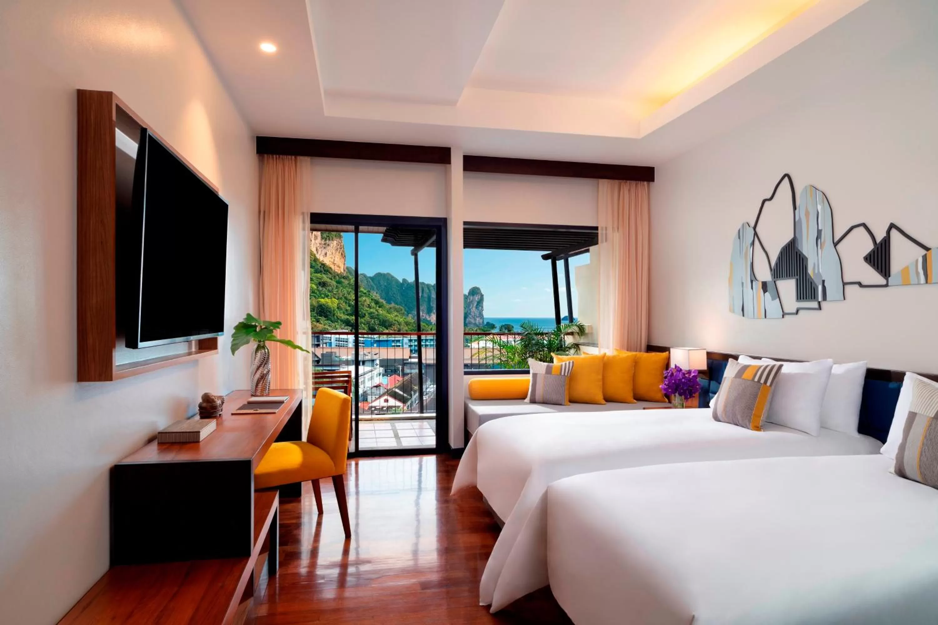 Sea view, Bed in Avani Ao Nang Cliff Krabi Resort