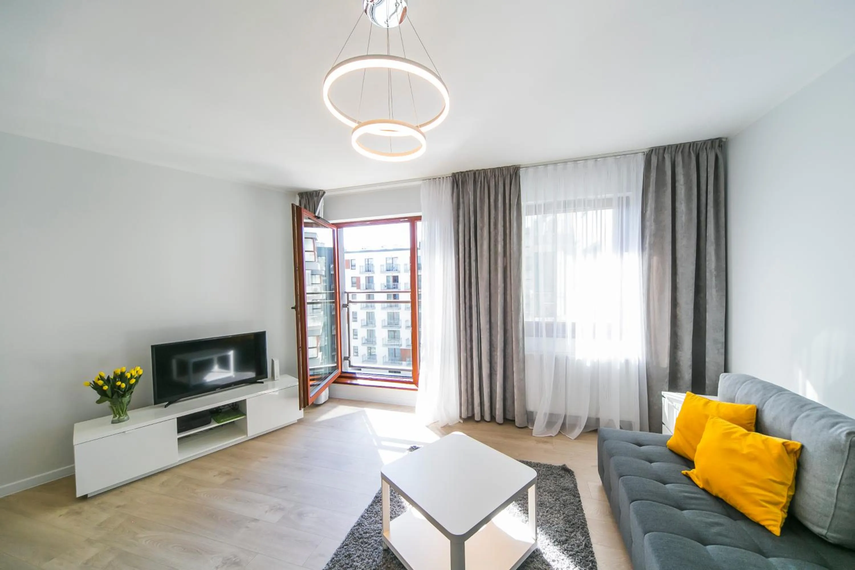 Living room in GRANO APARTMENTS Gdańsk Motława SPA & Wellness