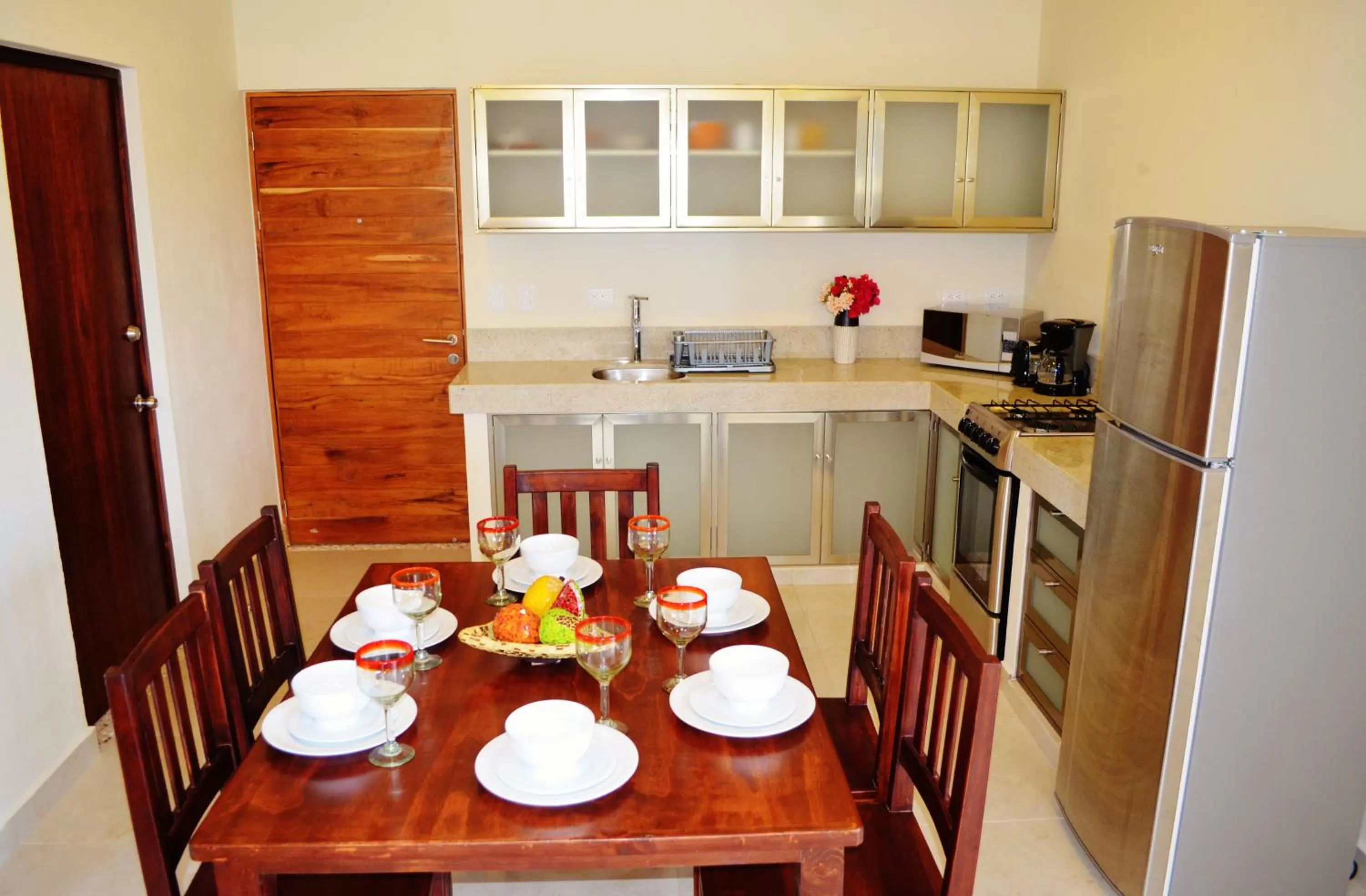 Kitchen or kitchenette in Arrecifes Suites