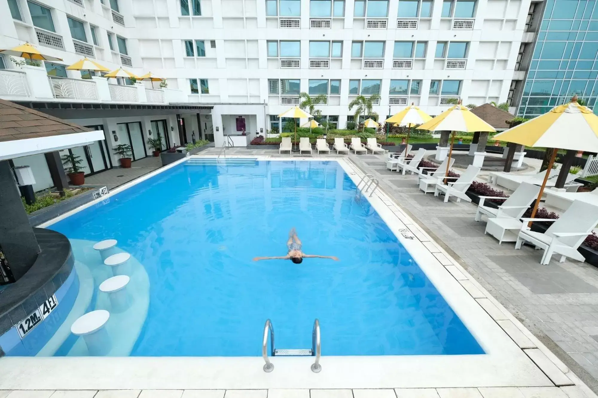 Pool view in Quest Hotel & Conference Center Cebu
