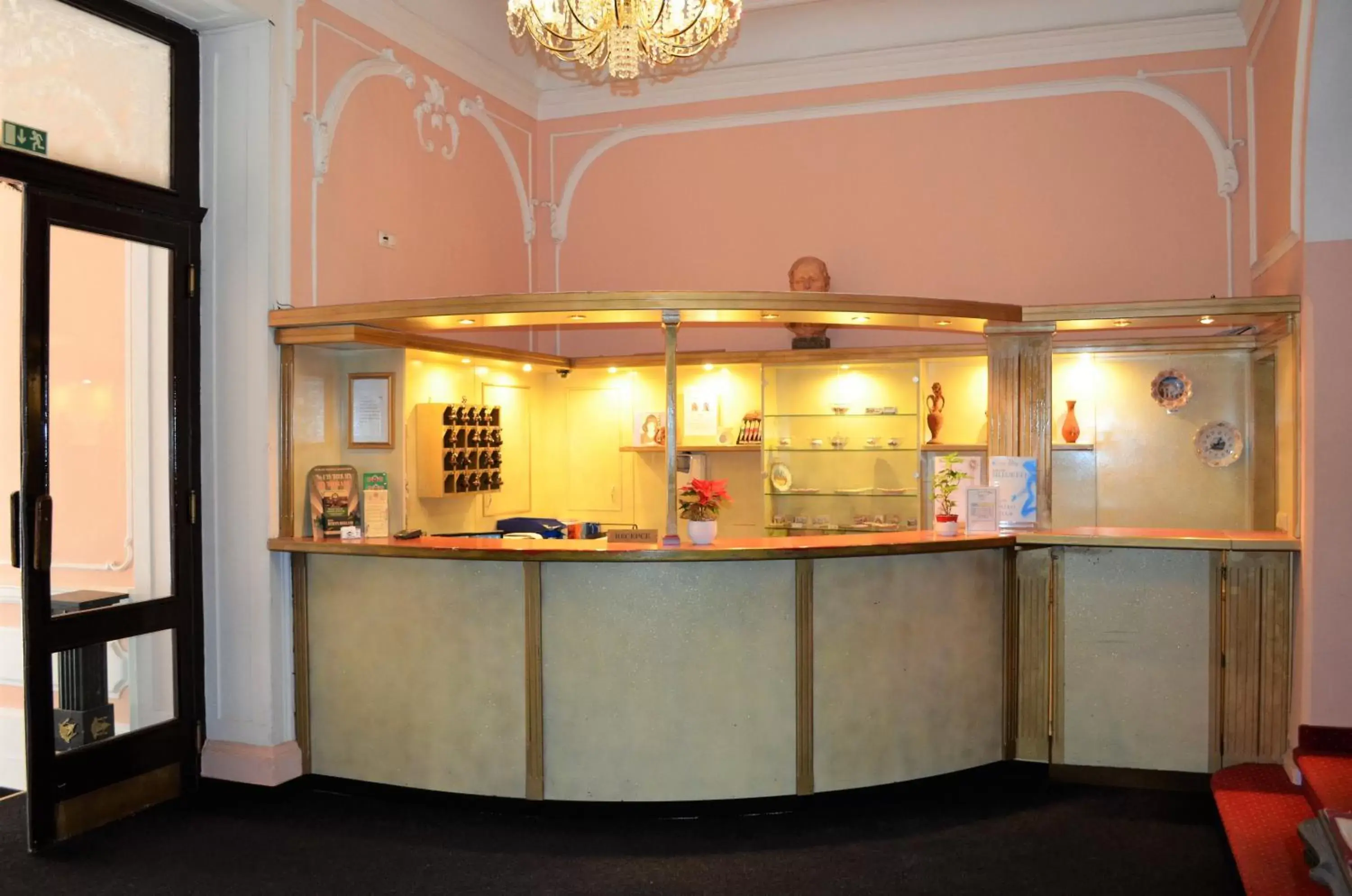 Lobby or reception in Hotel Palacky