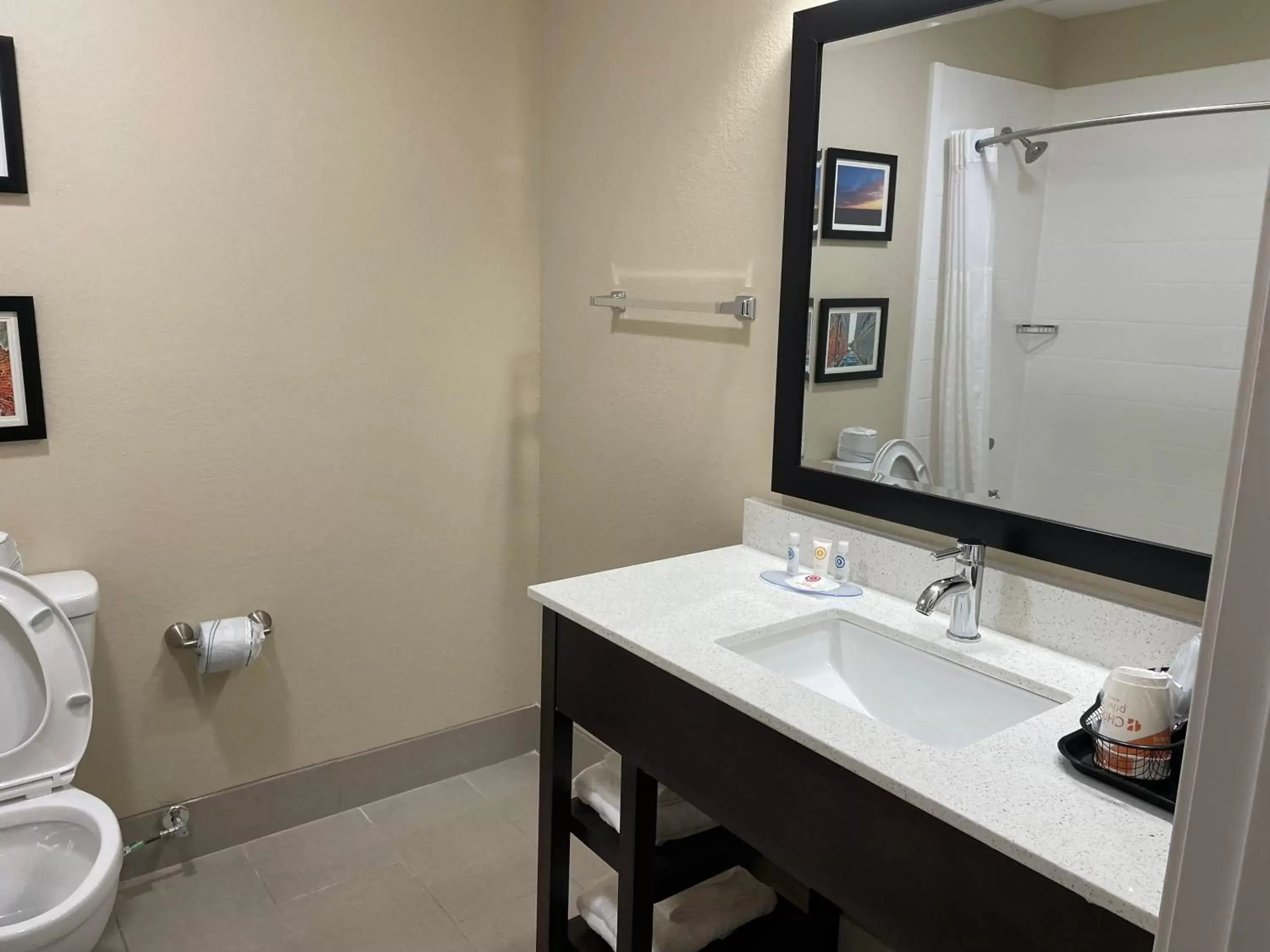 Bathroom in Comfort Inn & Suites Spring Lake - Fayetteville Near Fort Liberty