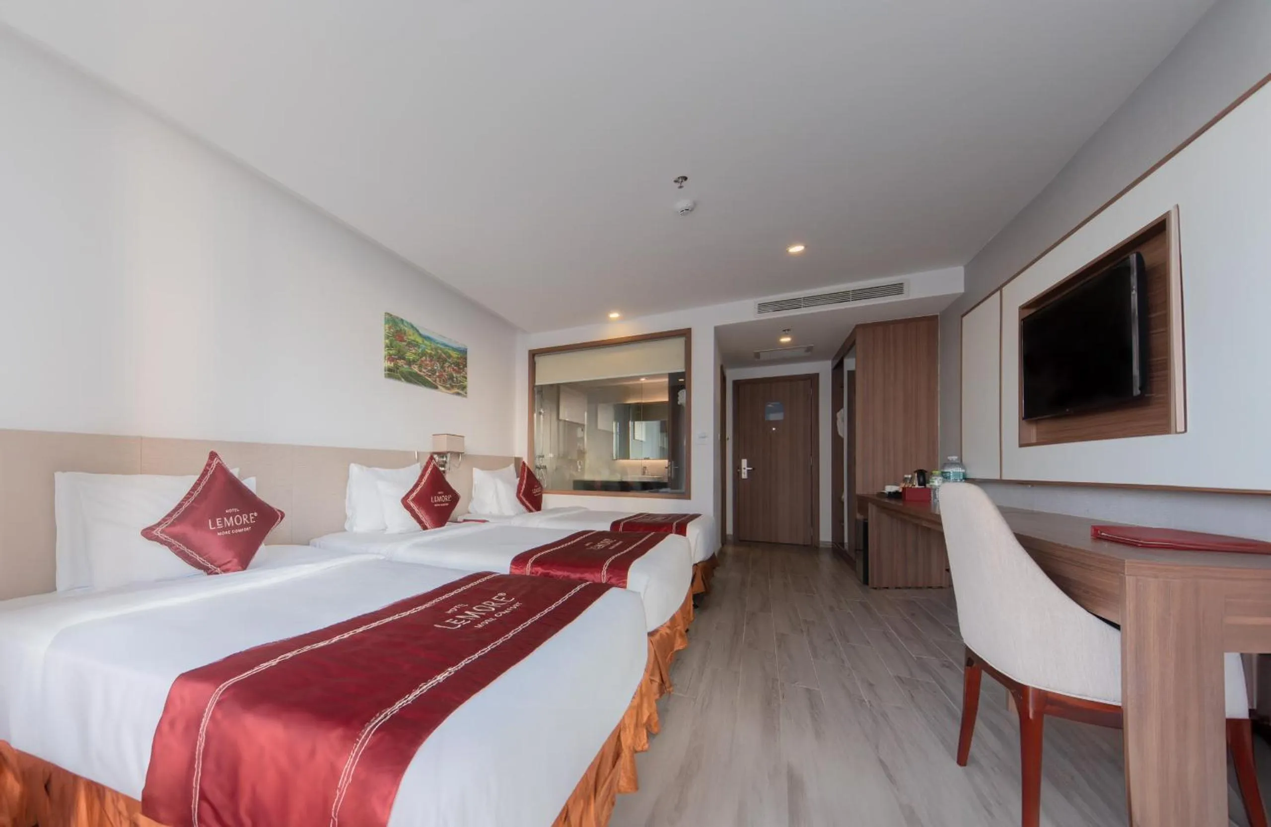 Bed in LeMore Hotel Nha Trang