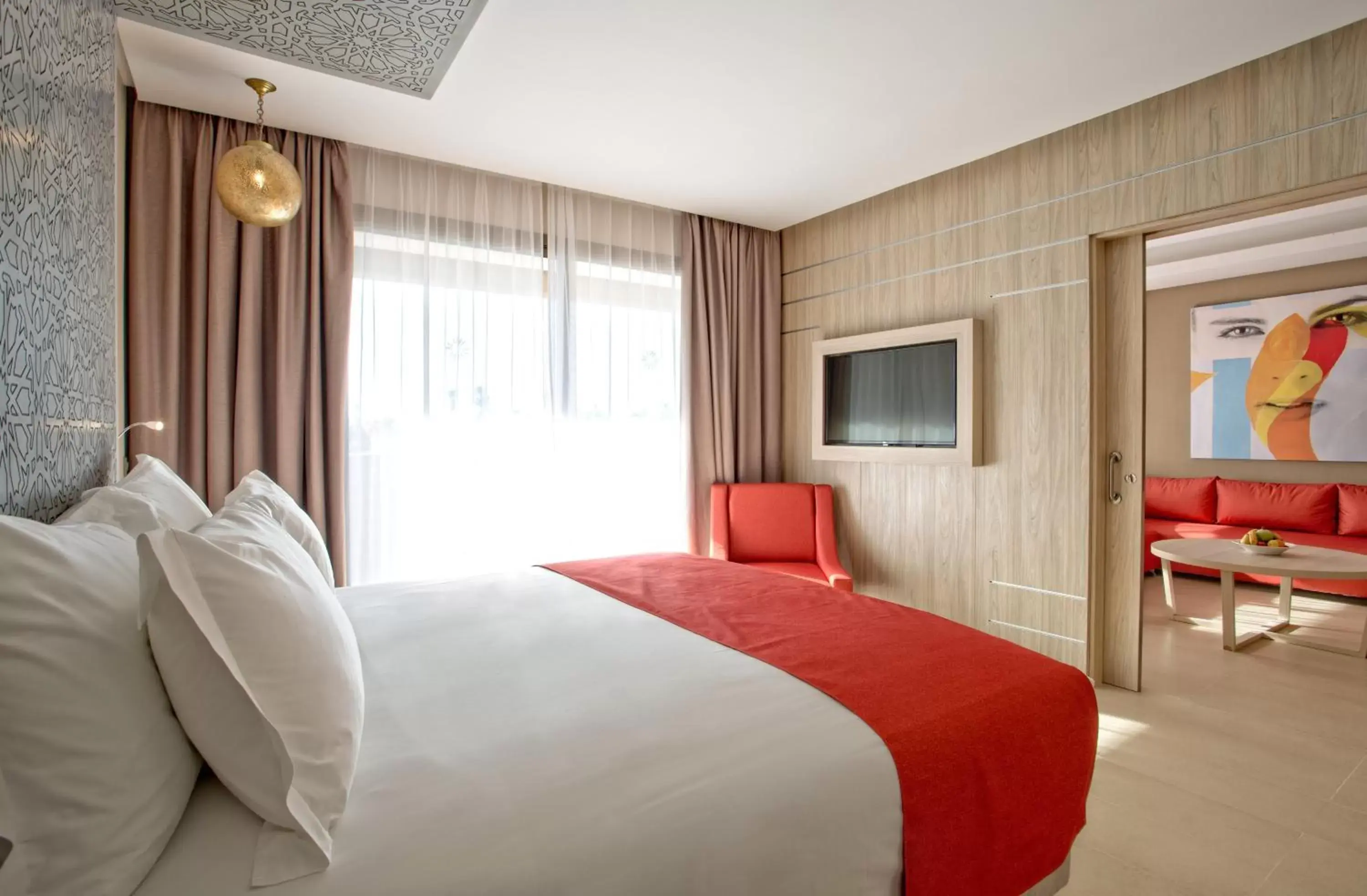 Living room, Bed in Be Live Collection Marrakech Adults Only All inclusive Living room, Bed in Be Live Collection Marrakech Adults Only All inclusive