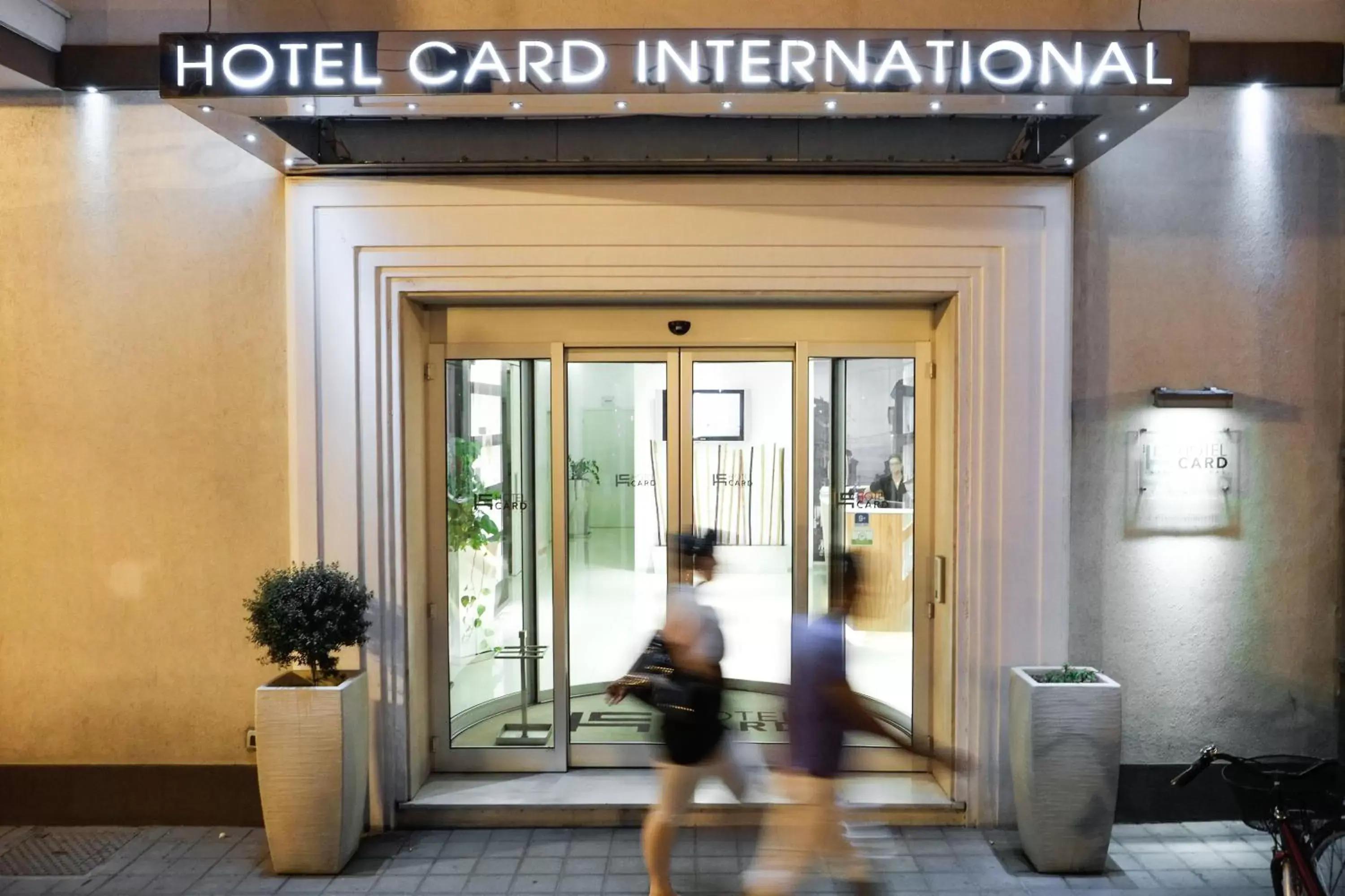 Facade/entrance in Card International Hotel