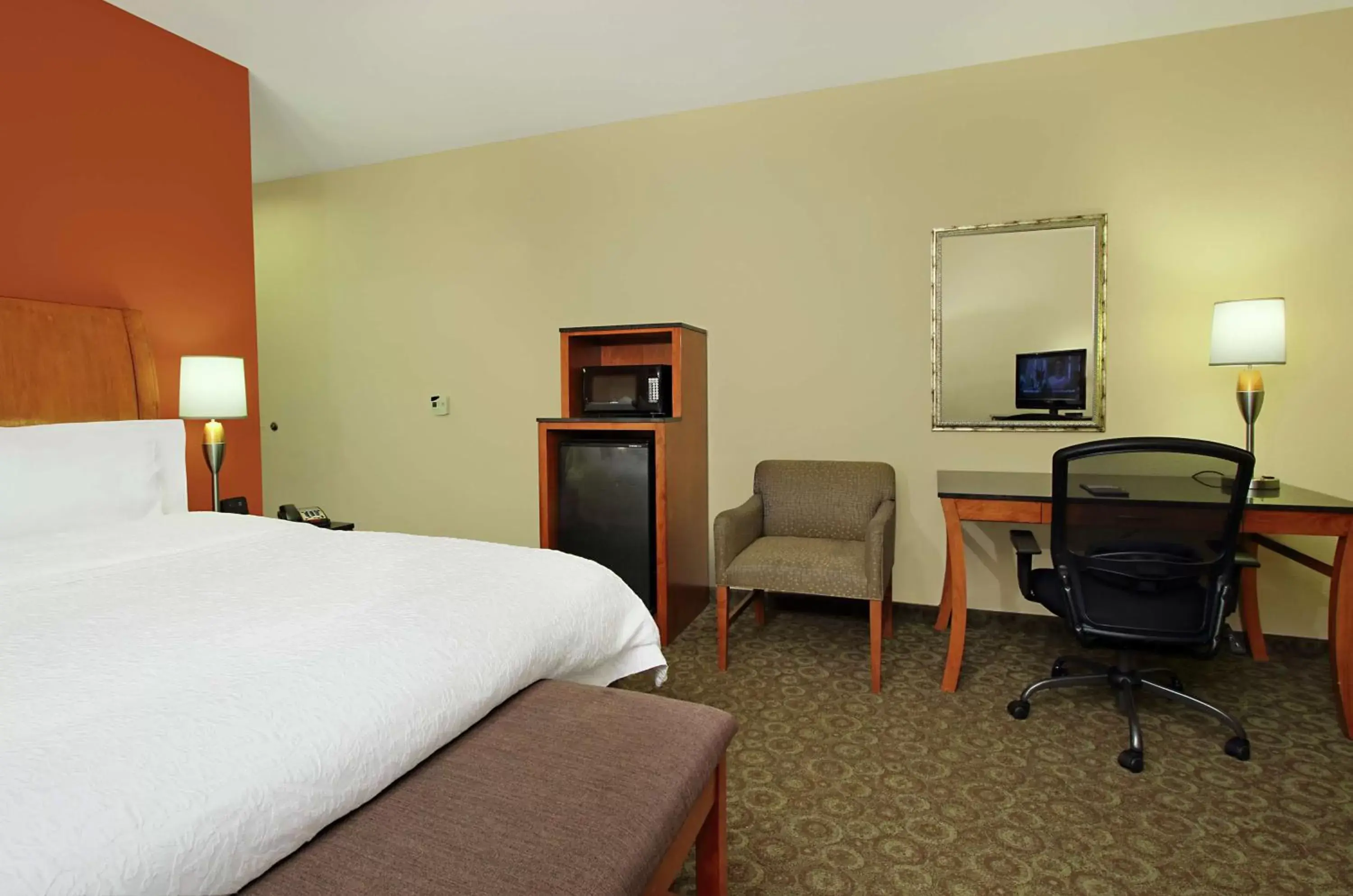 Bedroom, TV/Entertainment Center in Hampton Inn & Suites Buffalo