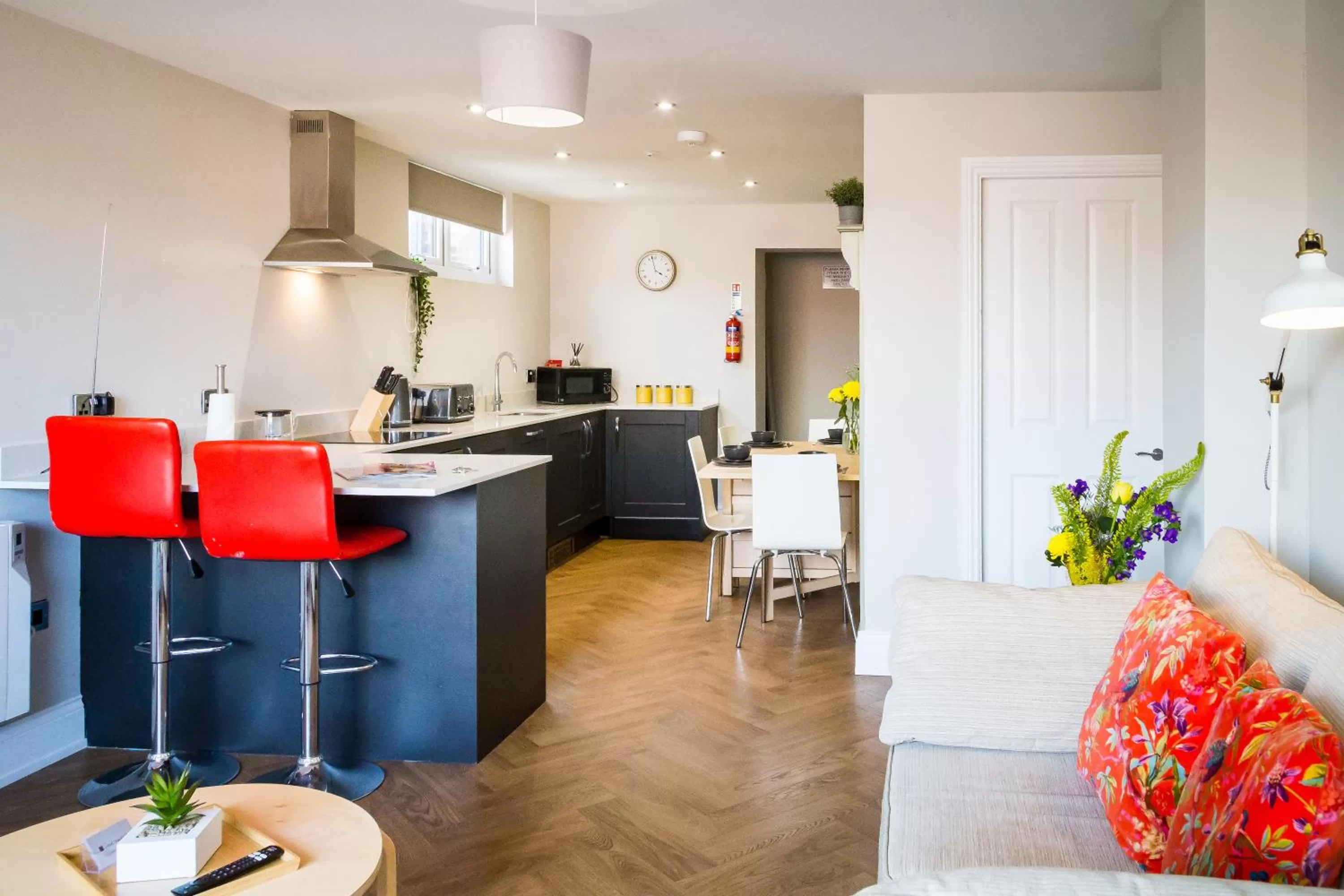 Seating area in Goodramgate Apartments