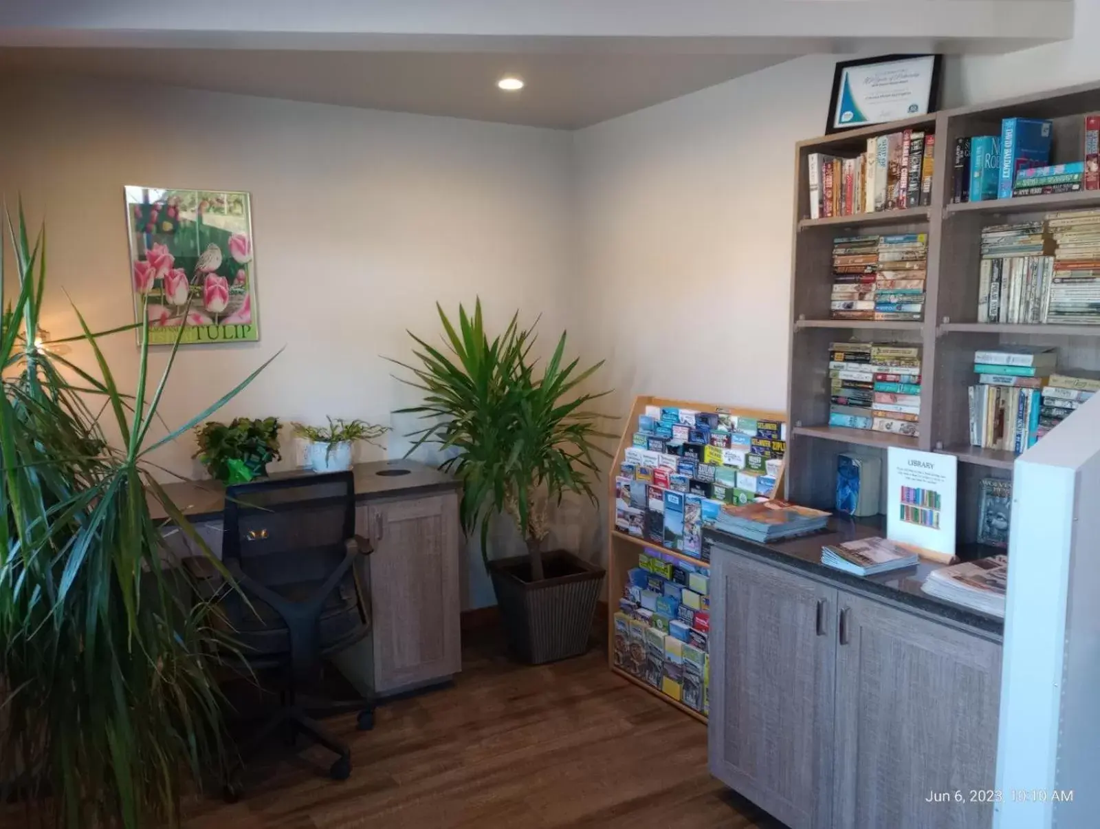 Library, Lobby/Reception in Cocusa Motel