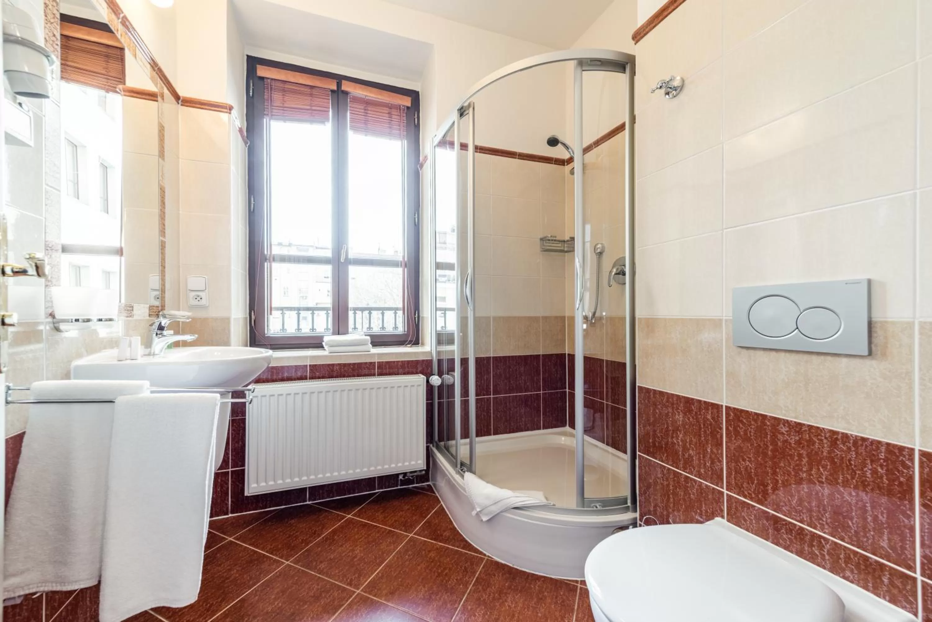 Bathroom in Arkada Hotel Praha