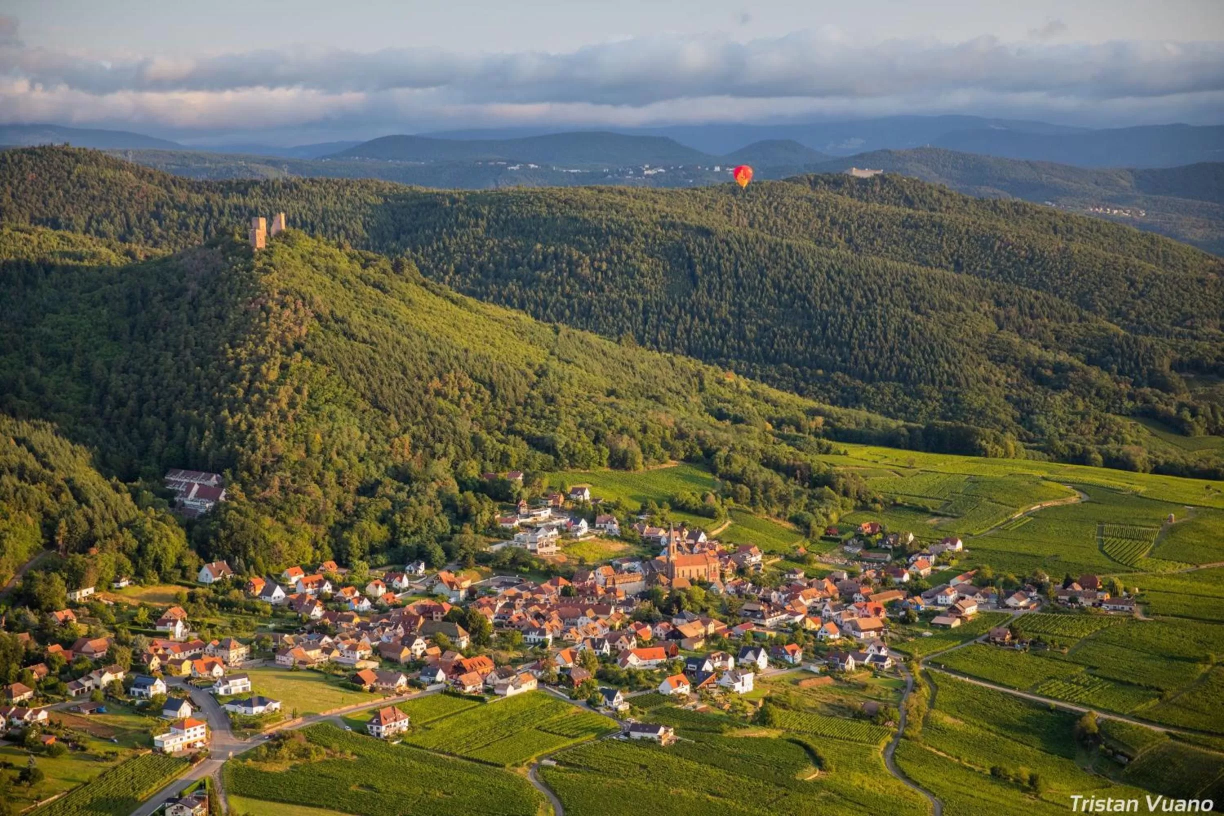 Bird&#x27;s eye view in Hotel SPA Husseren Collections - Proche Colmar - Eguisheim