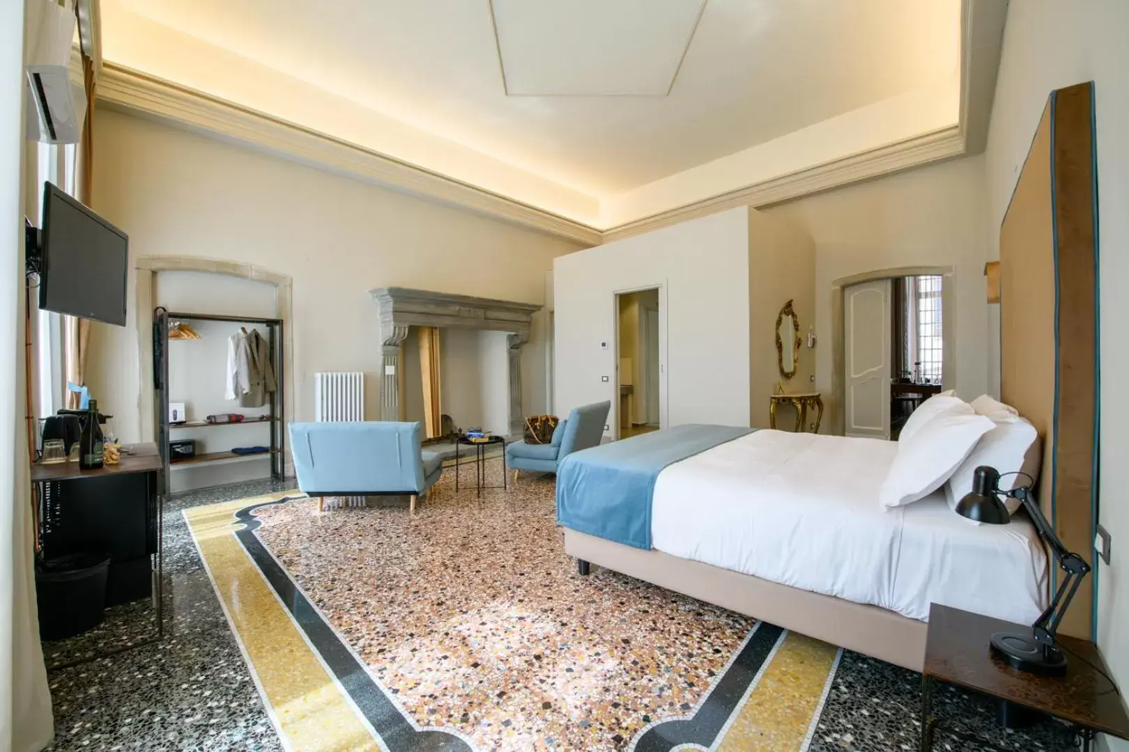 Bed in Palazzo Sertorio Suites