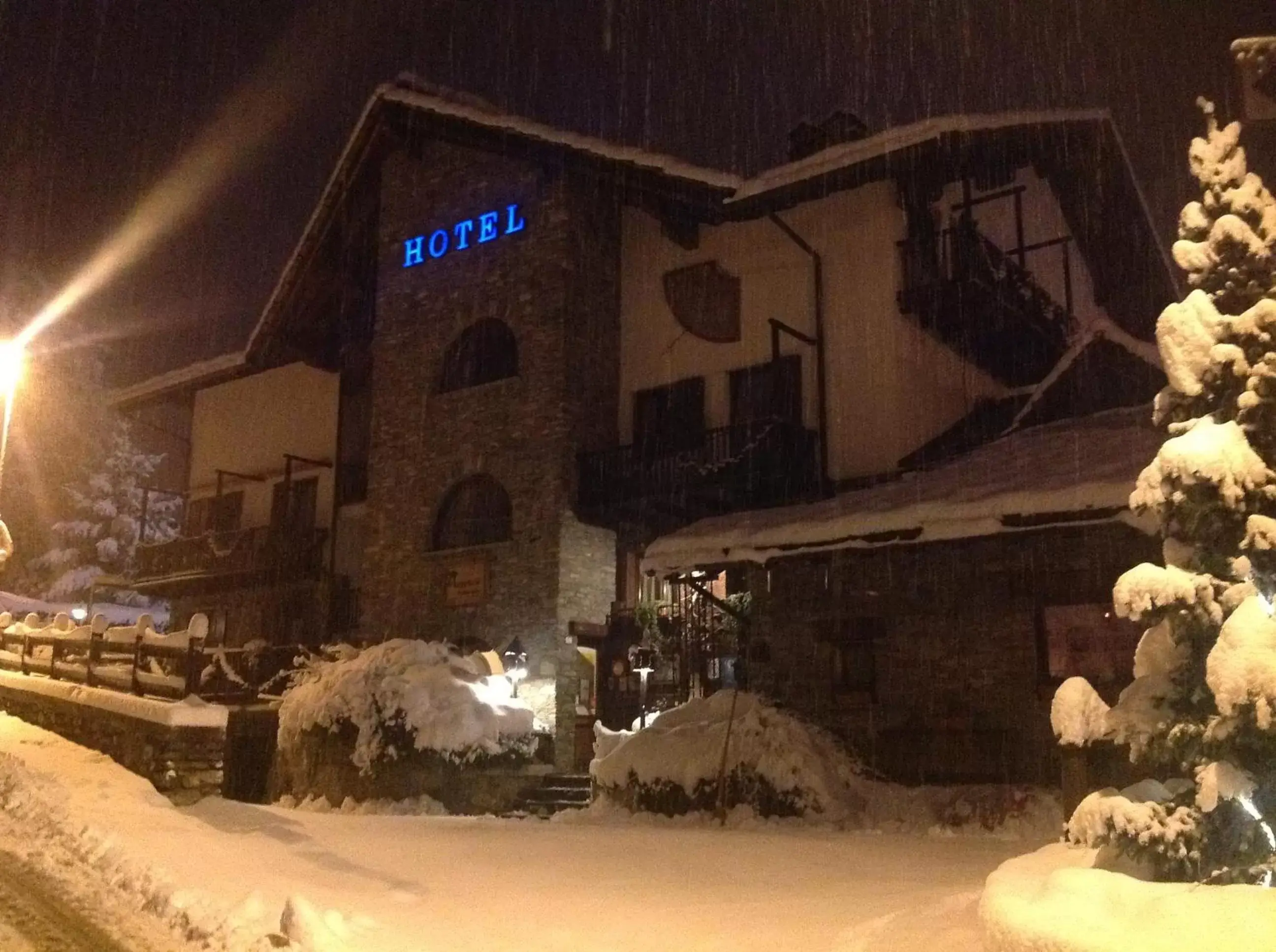 Facade/entrance, Winter in Hotel Chalet La Meridiana