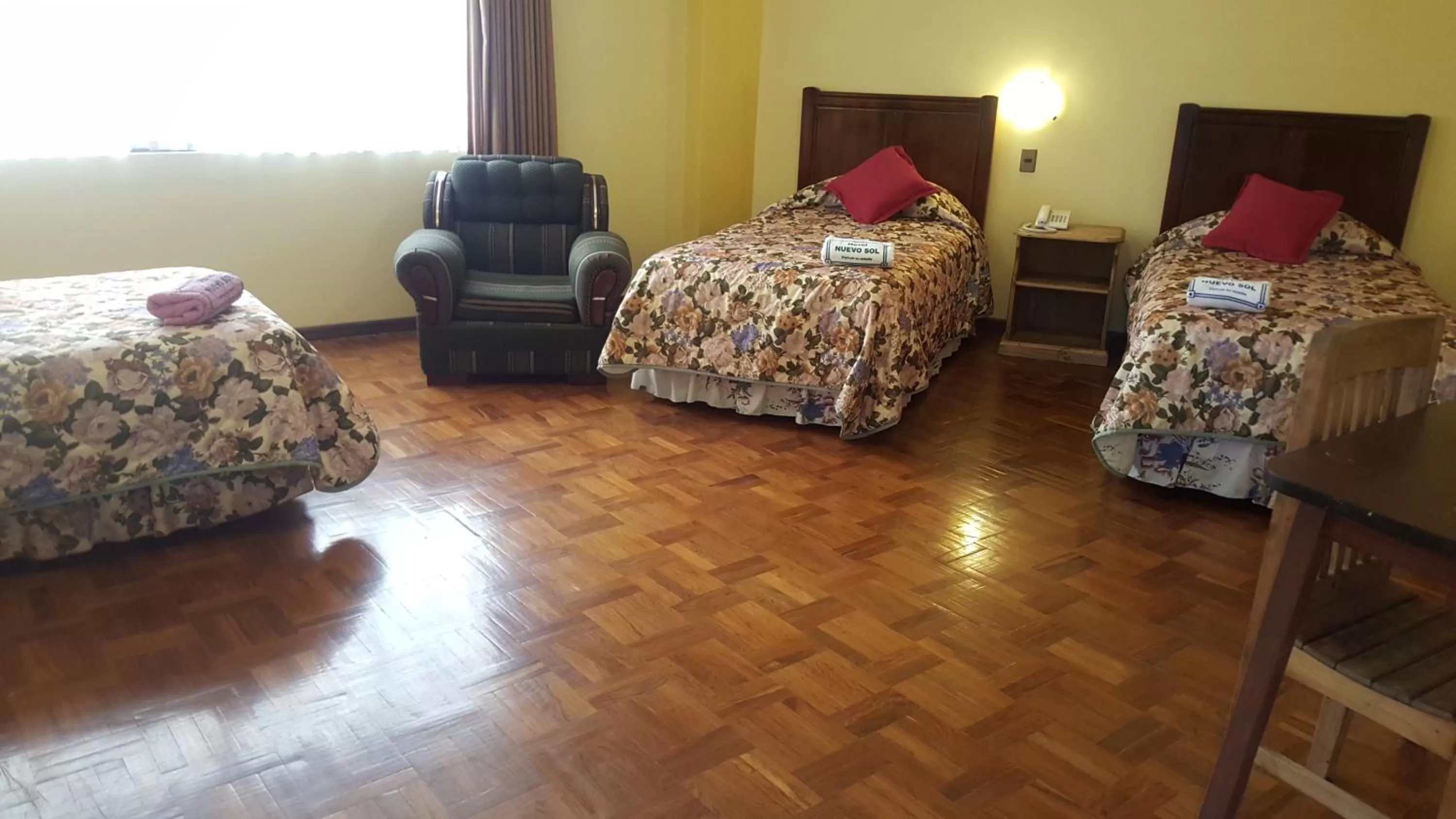 Bed in Hotel Nuevo Sol