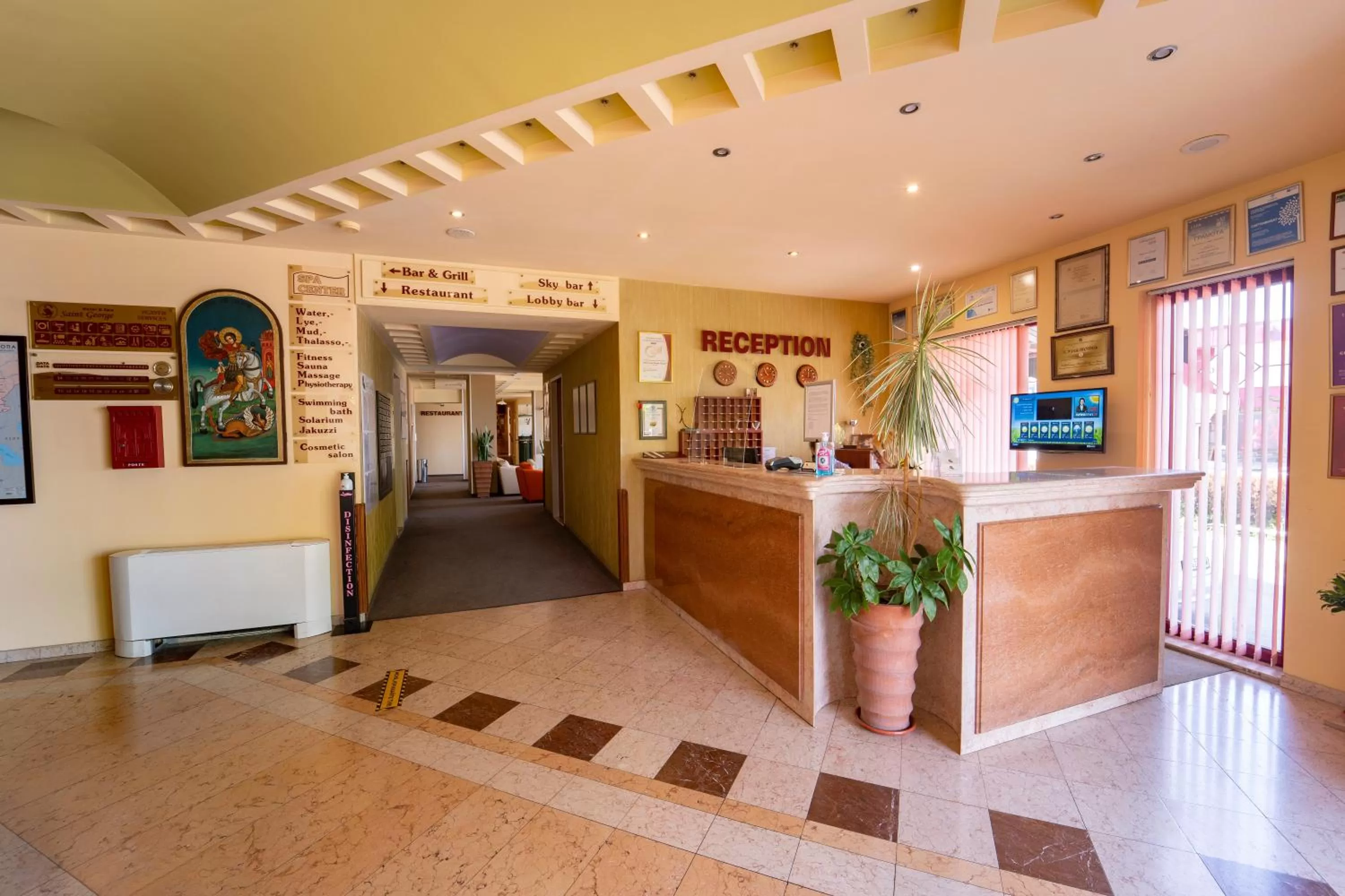 Lobby or reception in Saint George Hotel & Medical Spa