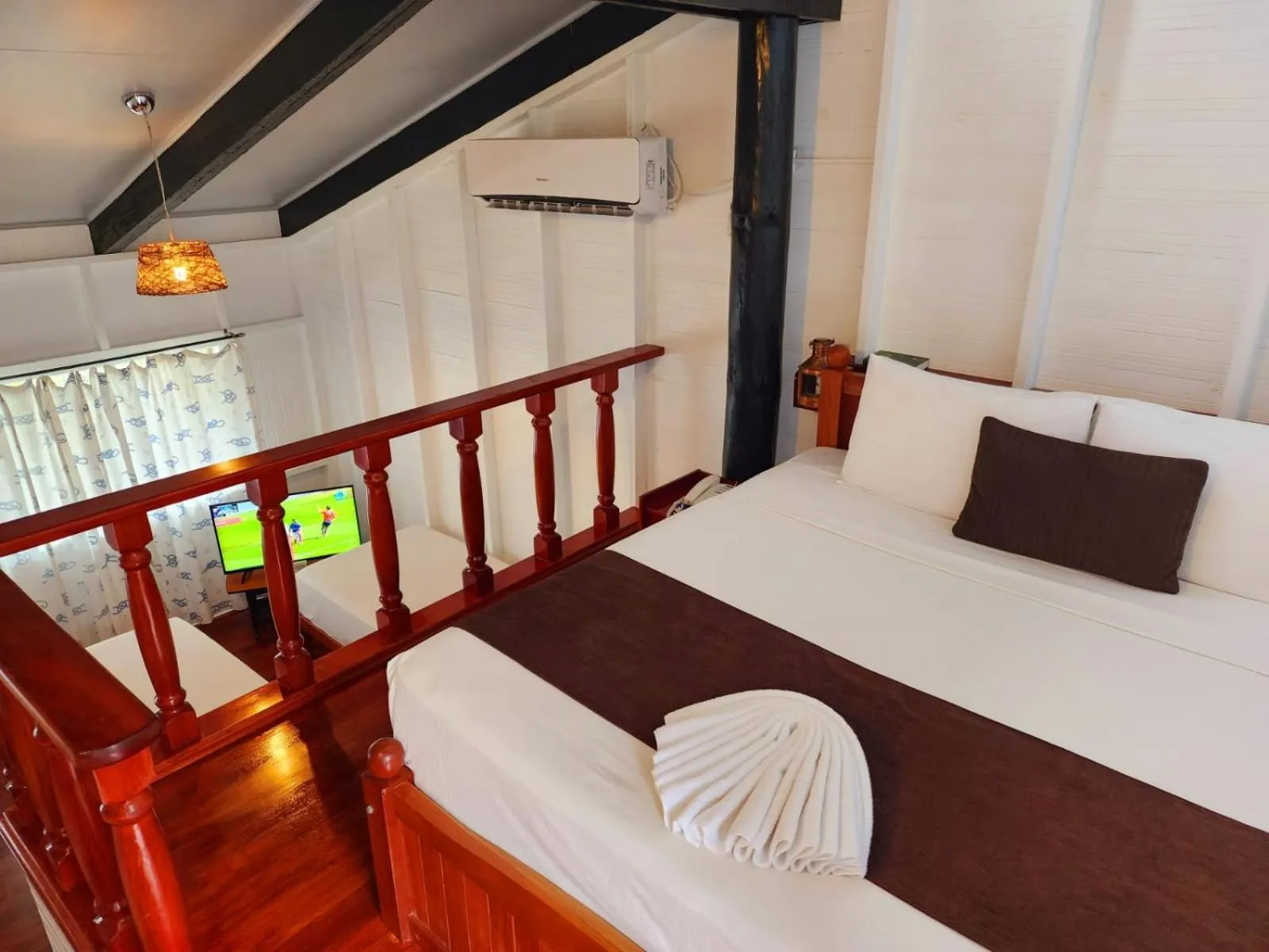 Bed in The Crow's Nest Resort Fiji