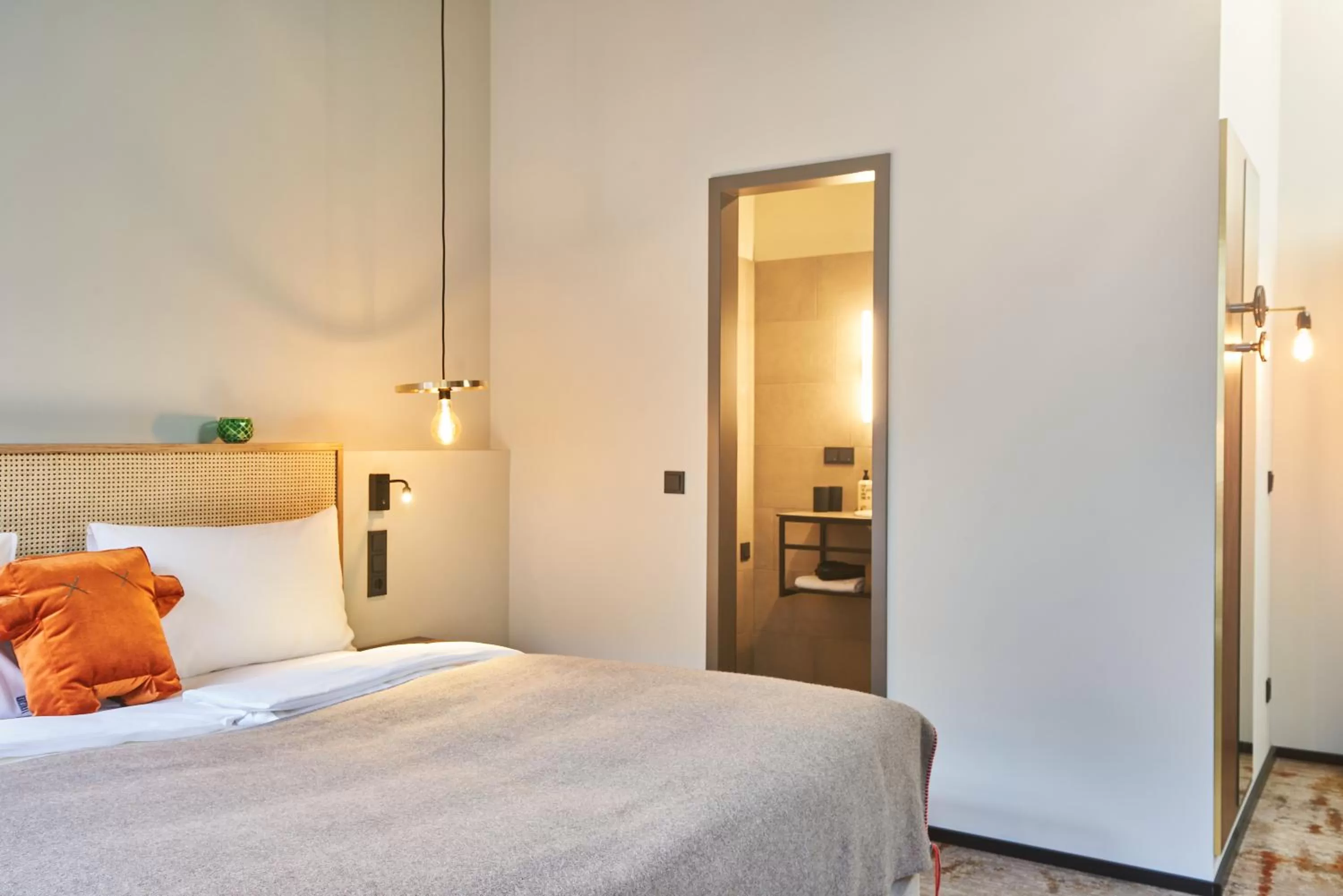 Photo of the whole room, Bed in hood house