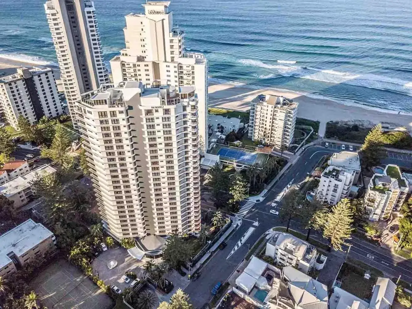 Bird's eye view in Biarritz Apartments Gold Coast Bird's eye view in Biarritz Apartments Gold Coast