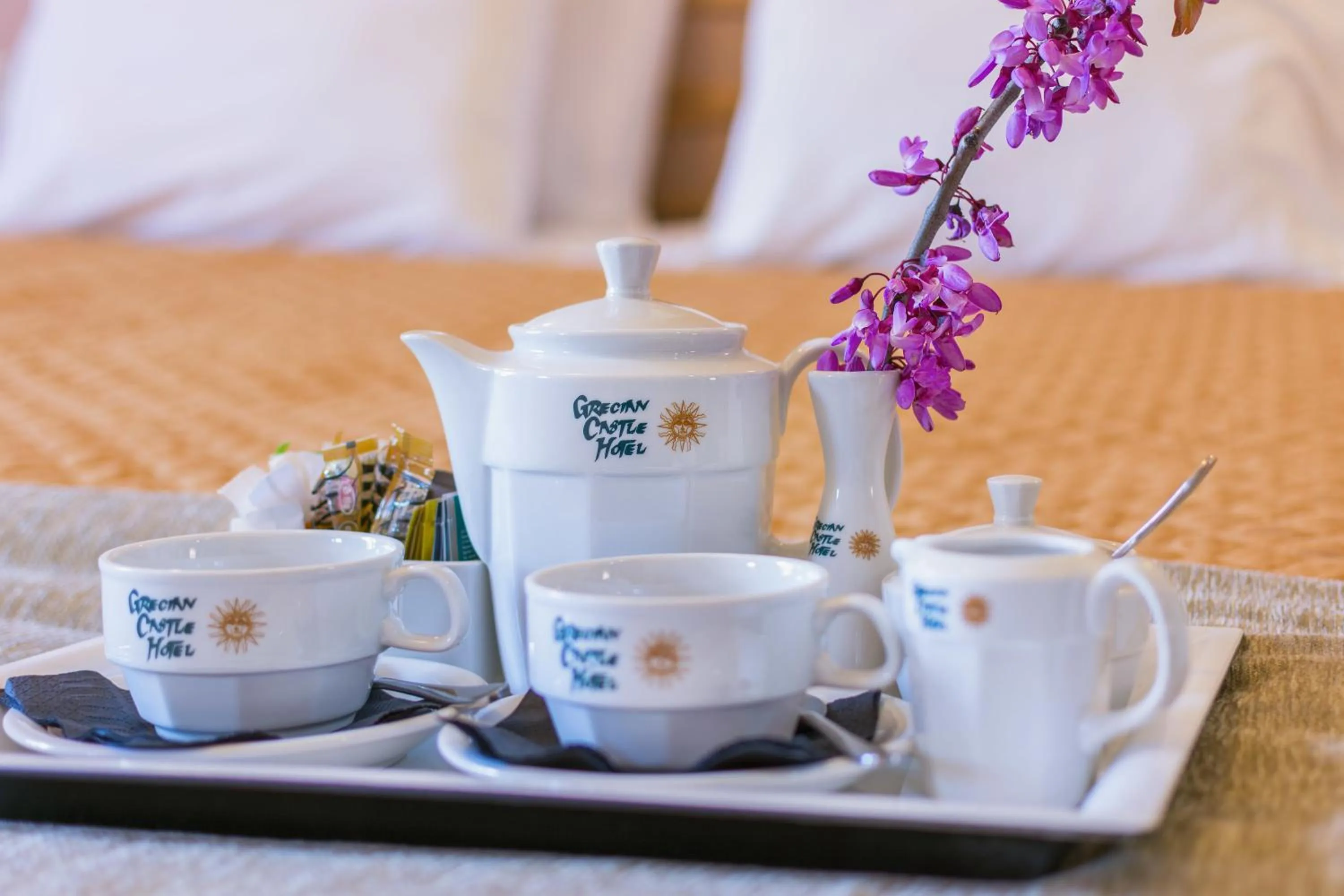 Coffee/tea facilities, Bed in Grecian Castle Chios