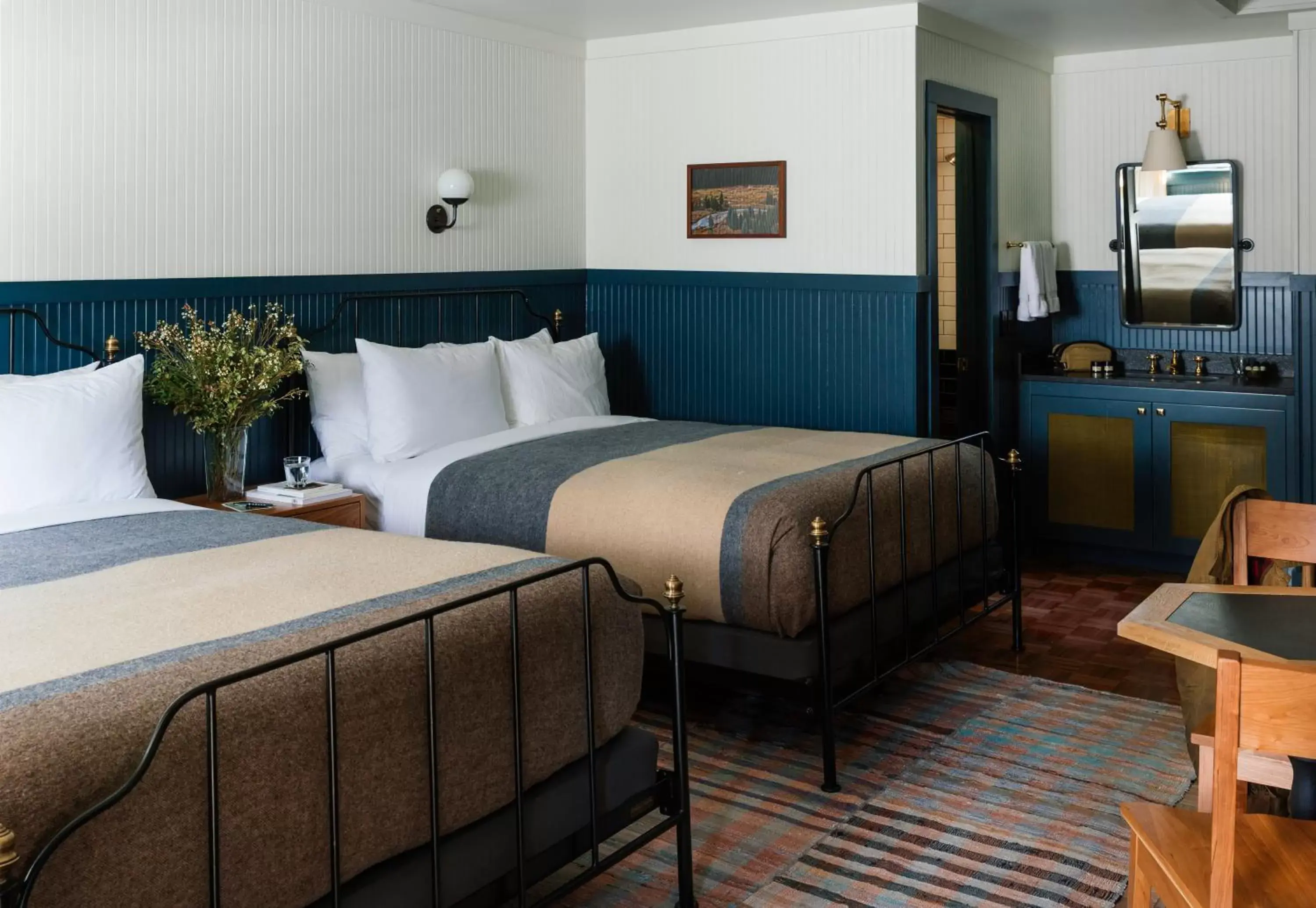 Bed in Anvil Hotel