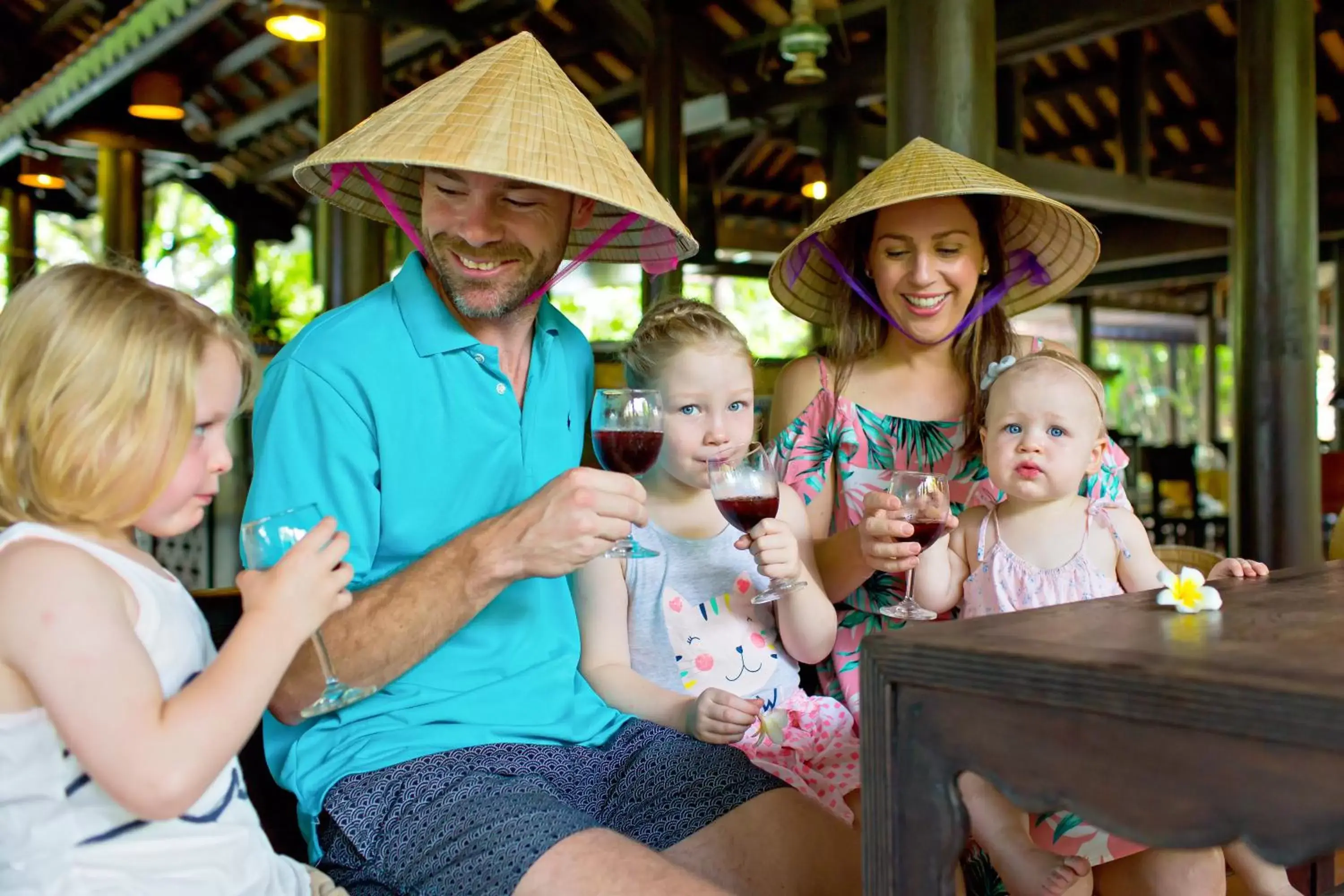 Family in Mulberry Collection Silk Village