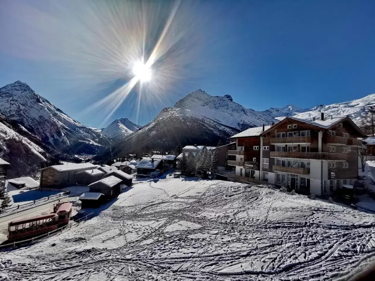 Natural landscape, Winter in Hotel Alpenperle