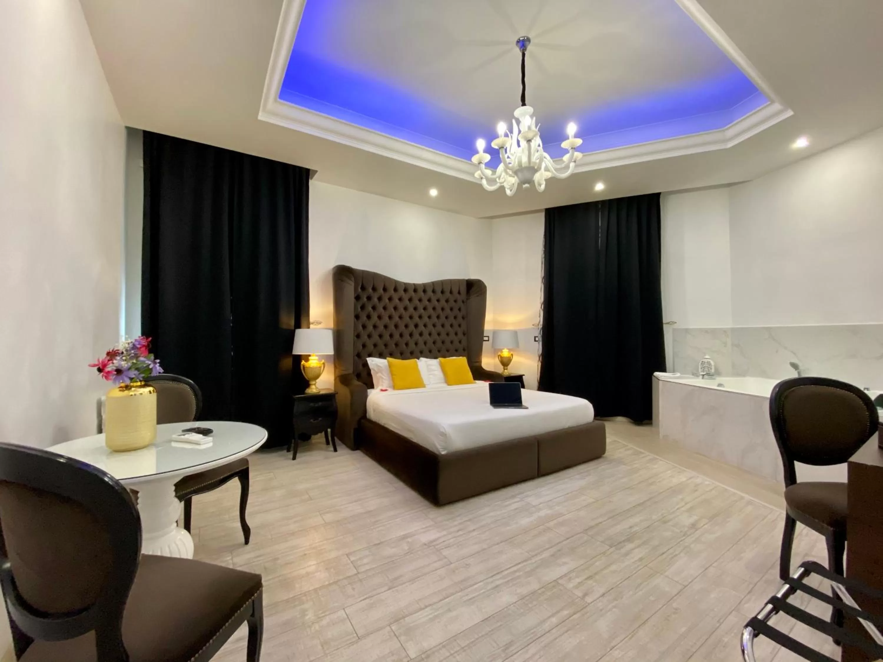 Living room, Bed in Escape Luxury Suite - CA Domus Collection