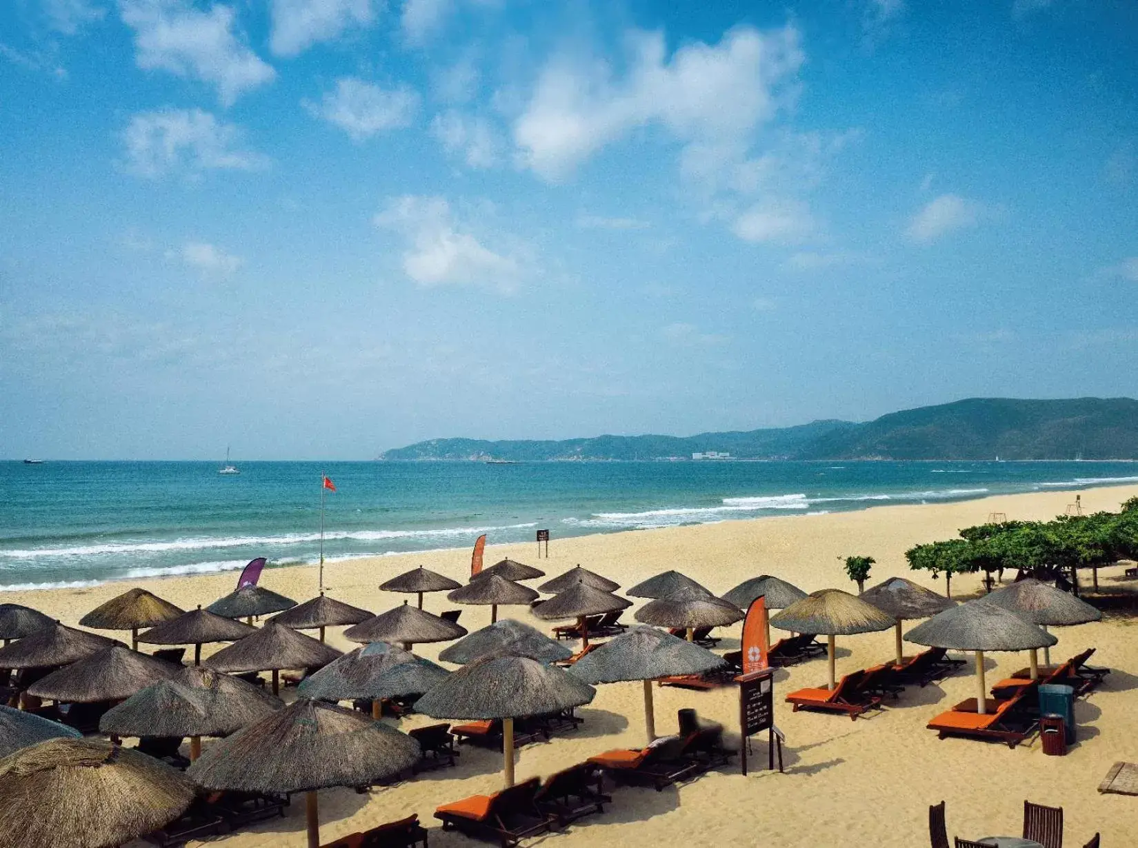 sunbed, Beach in Huayu Resort & Spa Yalong Bay Sanya