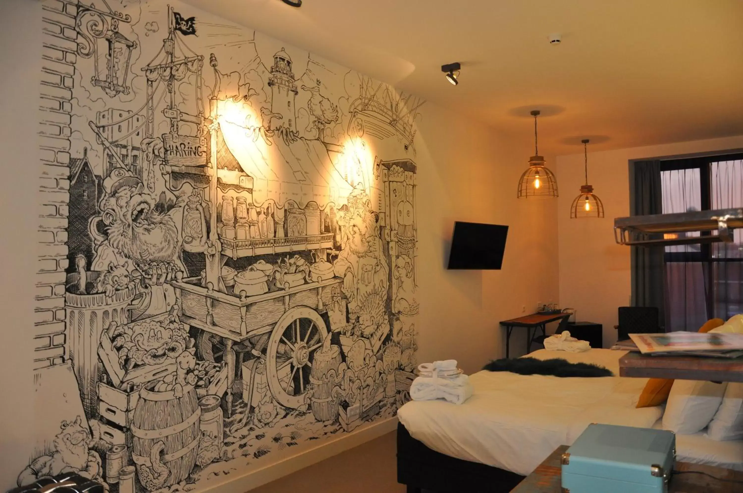 Photo of the whole room, Bed in Hotel Rauw aan de Kade