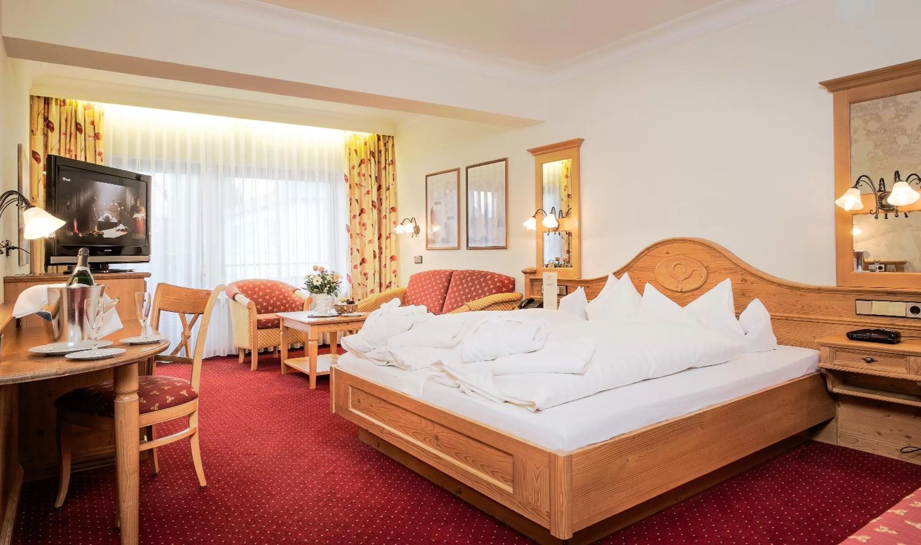 Bed in Wellness Privathotel Post an der Therme