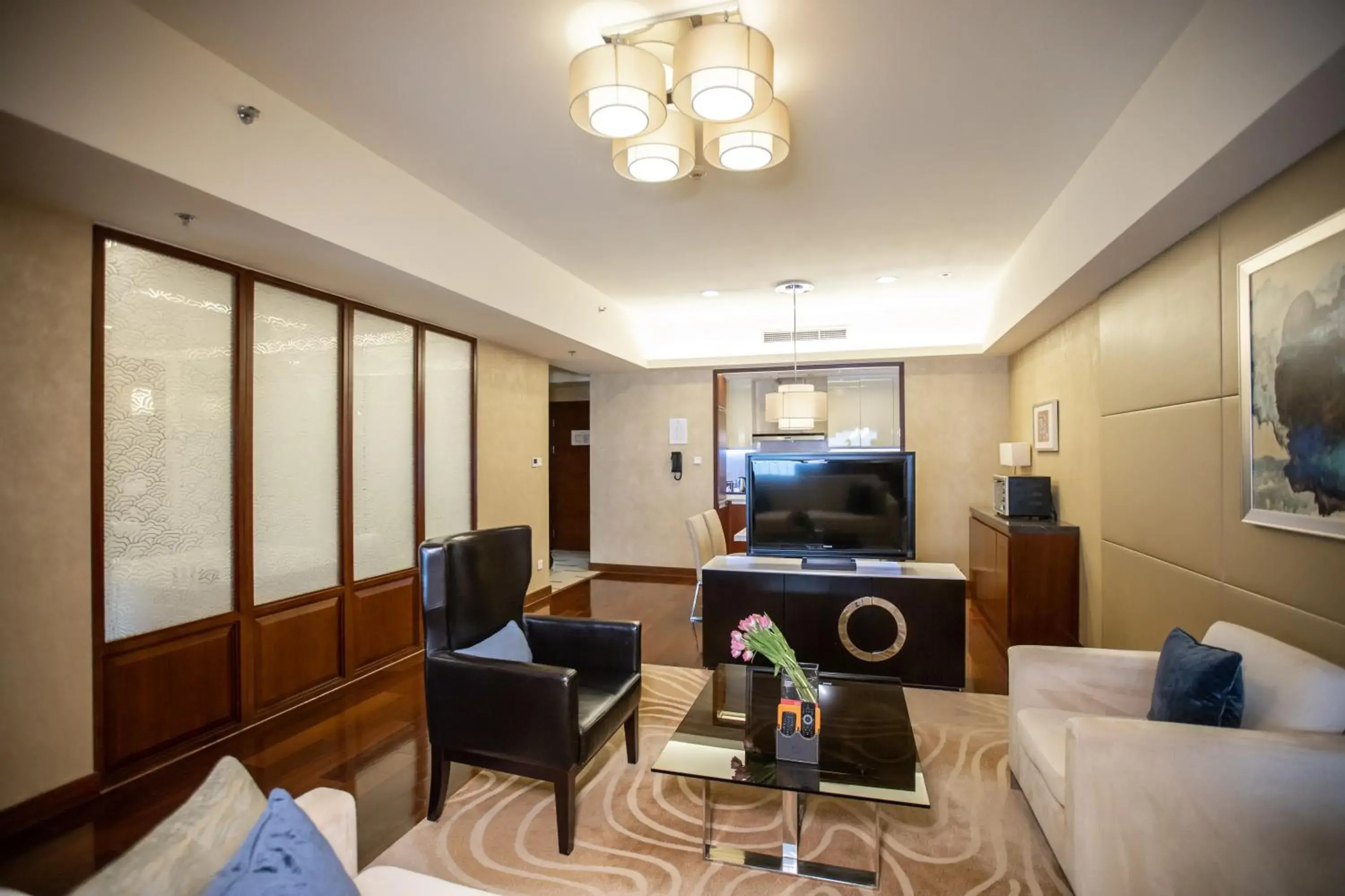 Living room, Seating Area in The Imperial Mansion, Beijing - Marriott Executive Apartments