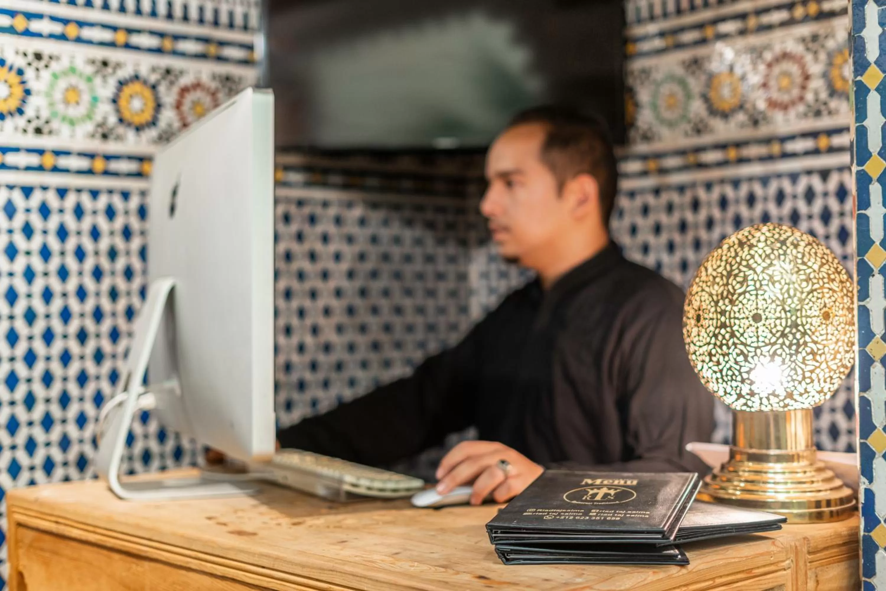 Lobby or reception in Riad Taj Salma