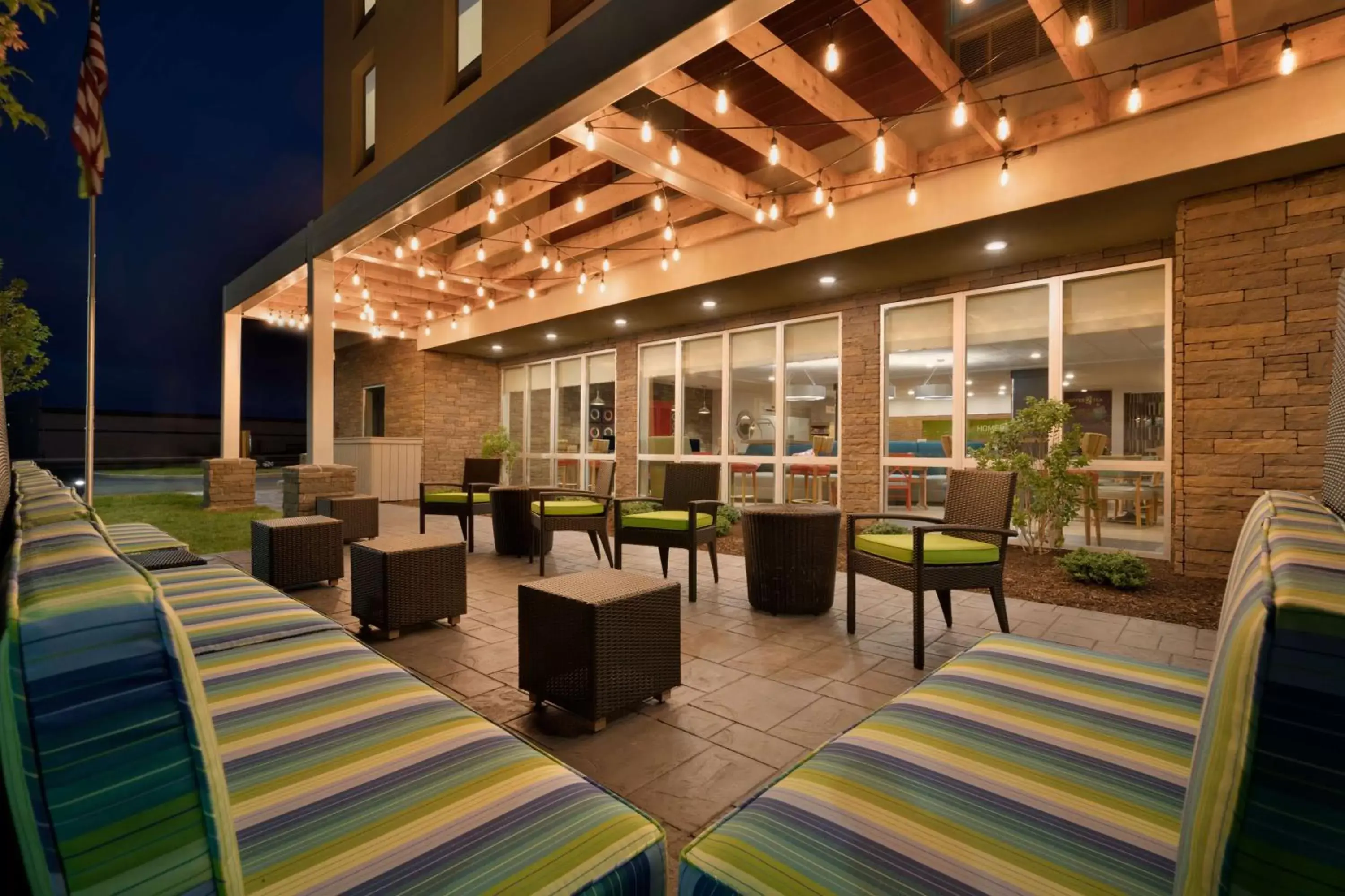 Patio in Home2 Suites by Hilton Roanoke