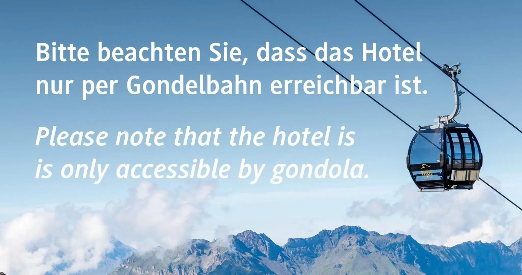 Text overlay in Berghotel Trübsee