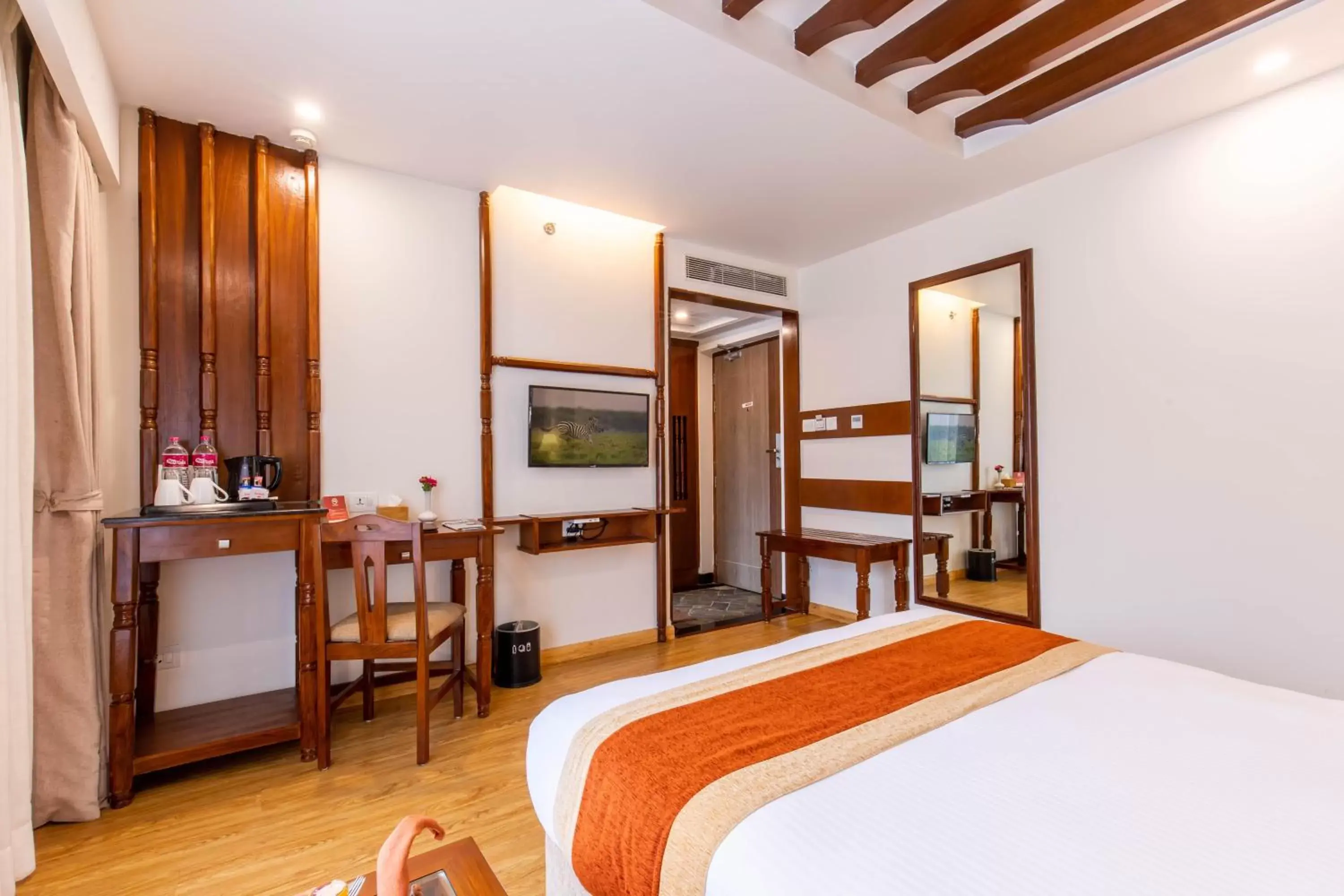 Bed, TV/Entertainment Center in Landmark Pokhara